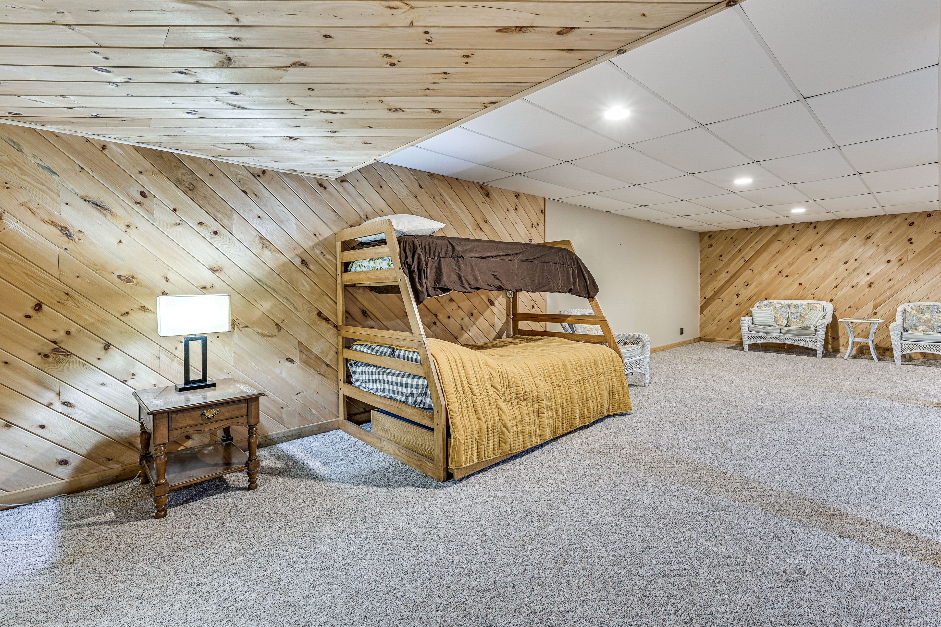 Basement Living Area | Twin/Full Bunk Bed