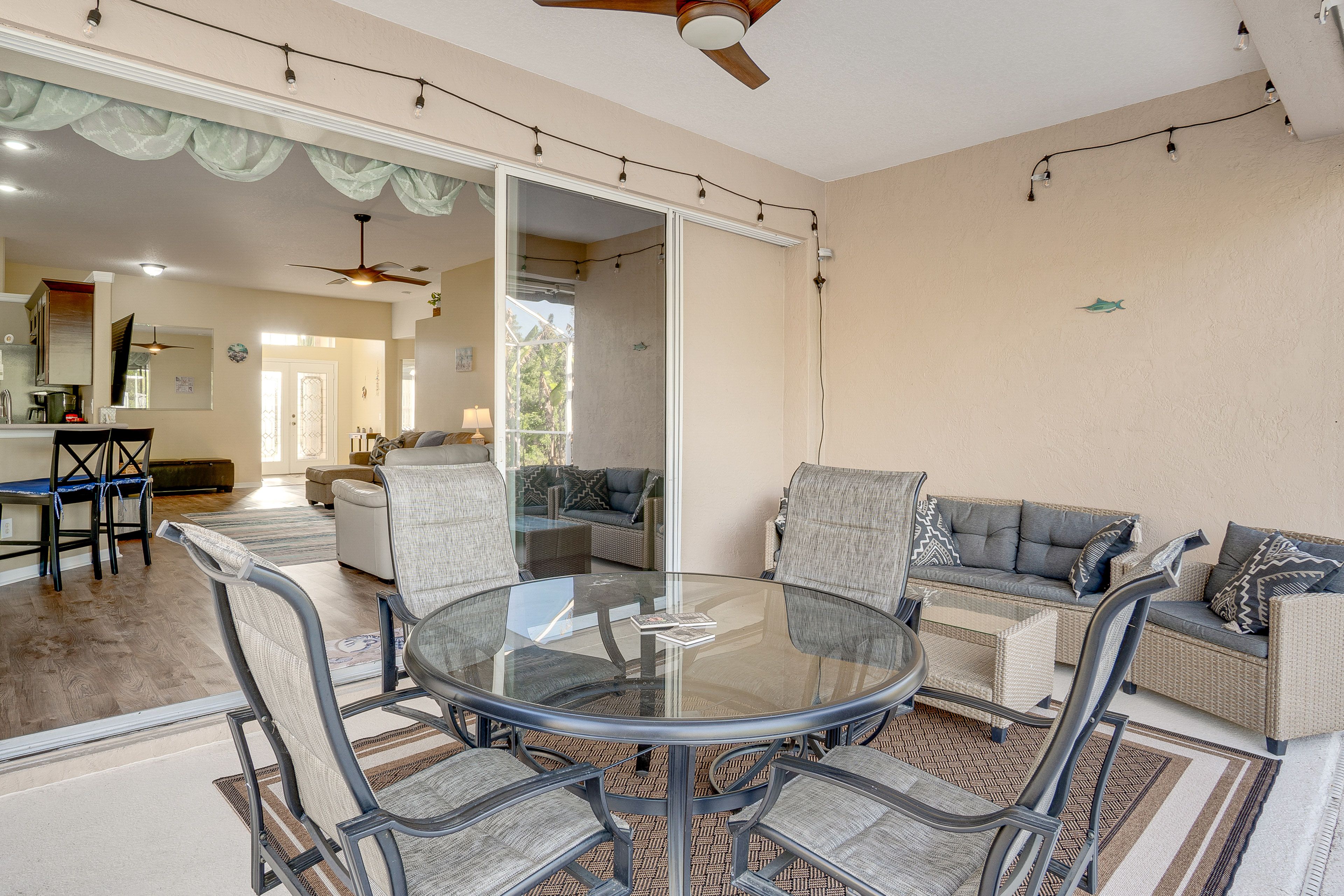 Covered Patio | Dining Area | Lounge Seating