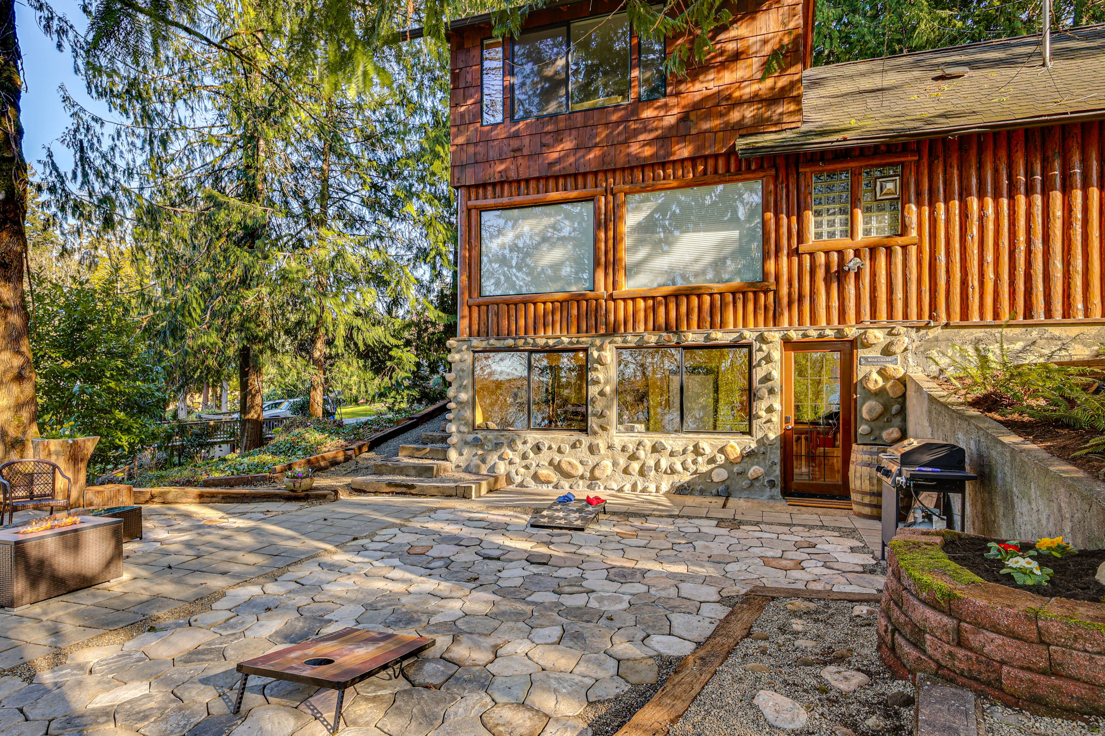 Shared Patio | Gas Grill | Gas Fire Pit | Cornhole | Bay Views