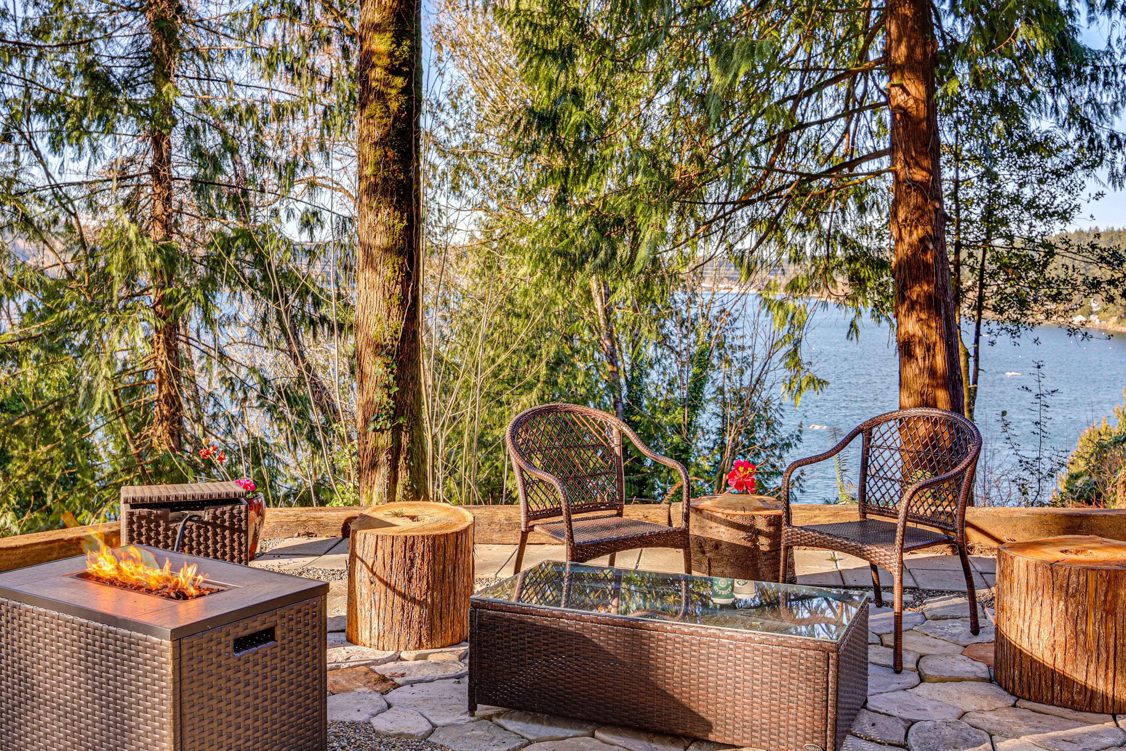 Shared Patio | Fire Pit | Grill | Cornhole | Bay Views