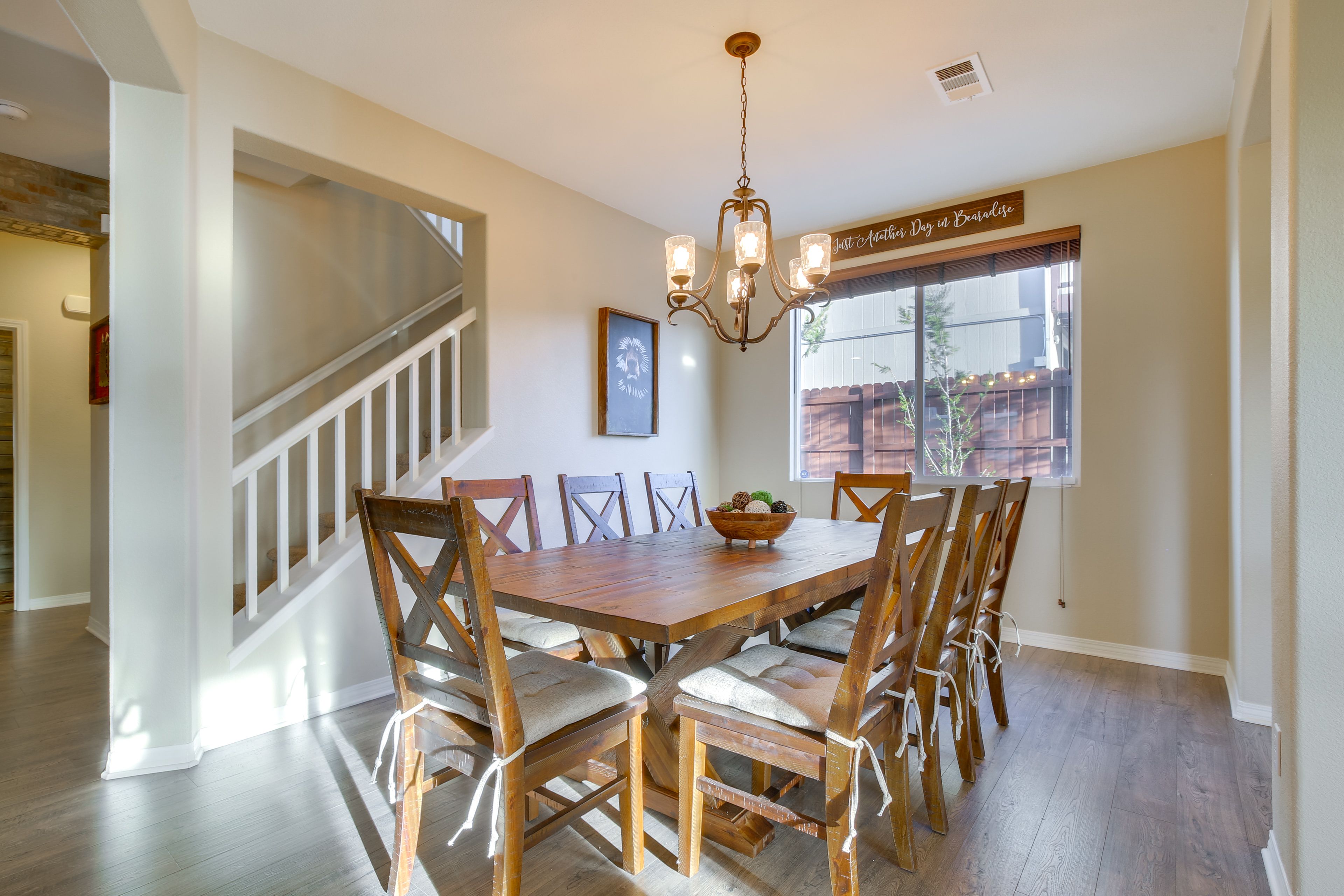 Dining Room | Dishware/Flatware Provided | 1st Floor