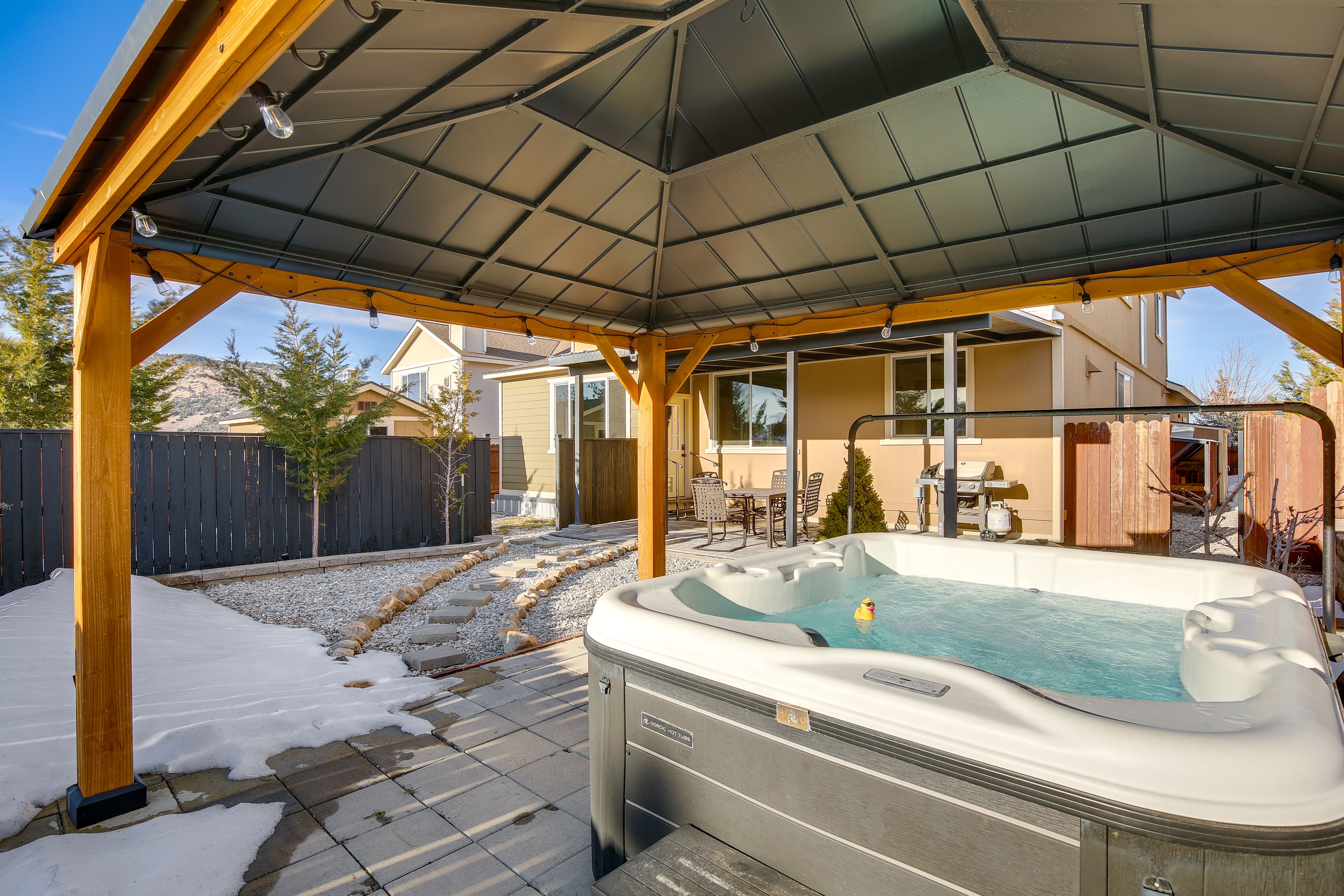 Fenced Backyard | Gazebo | Hot Tub