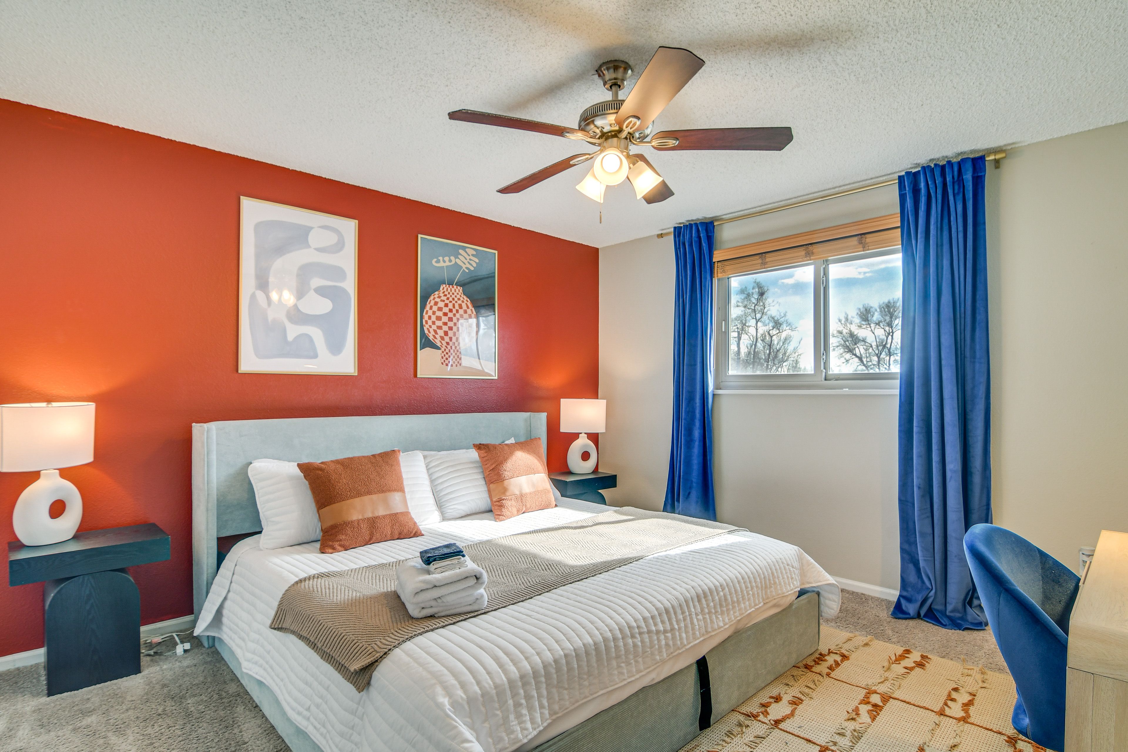 Bedroom 1 | King Bed | Laptop Workspace | Main Level