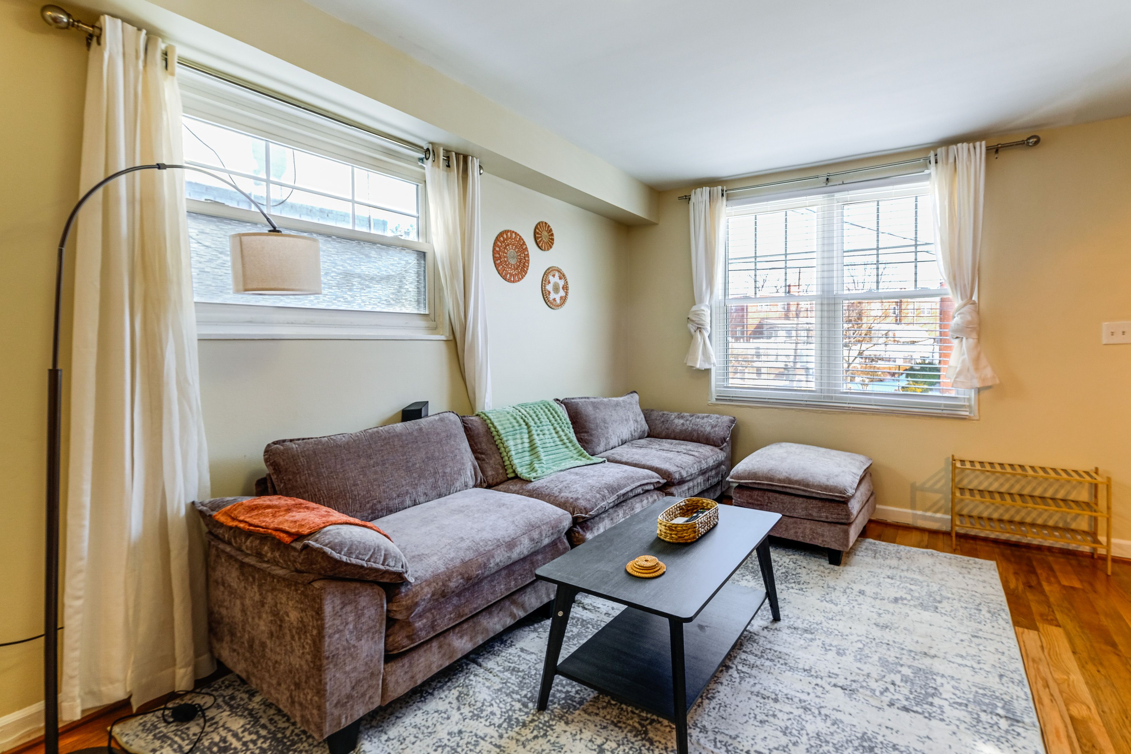 Living Room | Free WiFi | Central Heating & Air Conditioning | 1st Floor