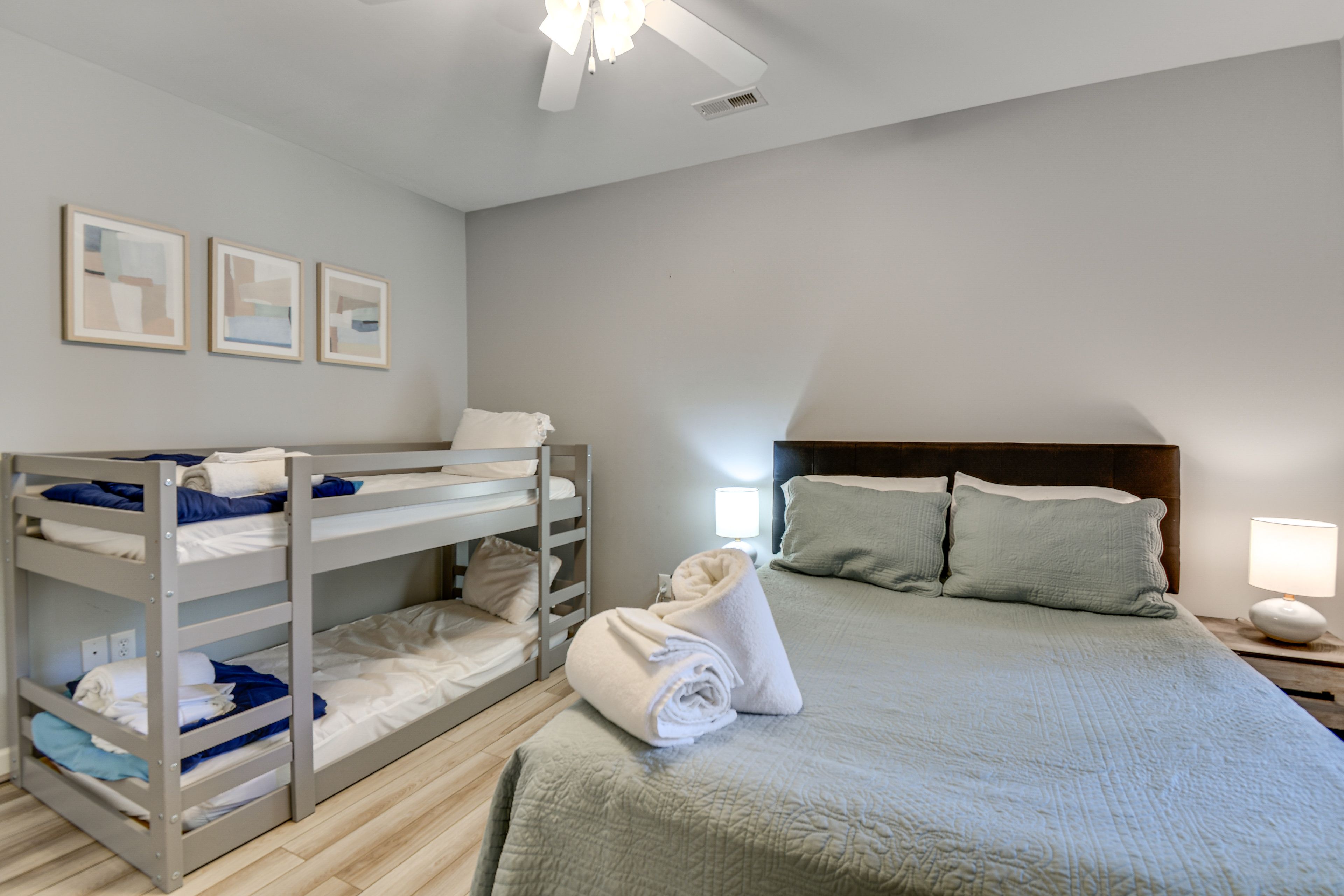 Bedroom 2 | Queen Bed | Twin Bunk Bed