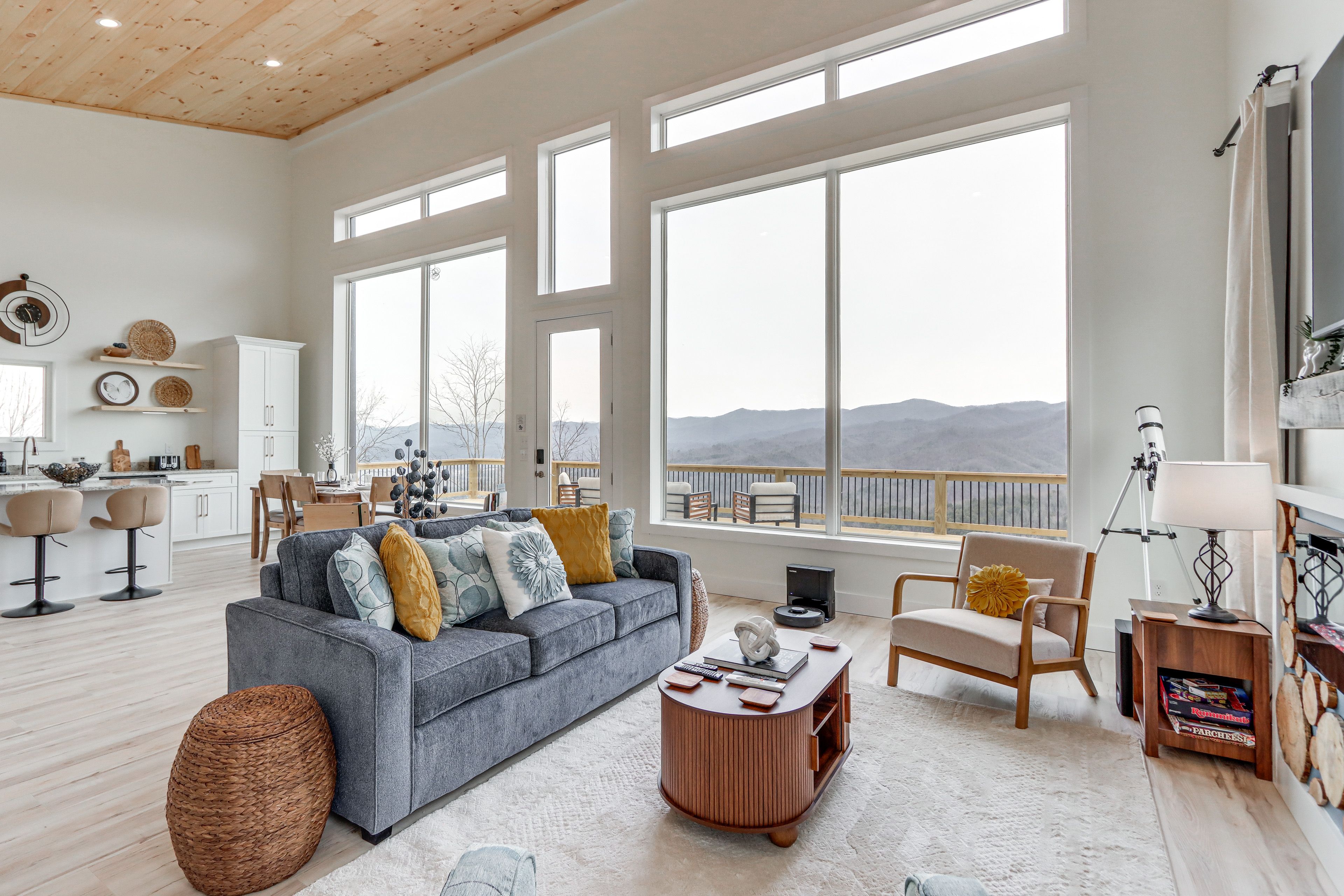 Living Room | Fireplace | Queen Sleeper Sofa