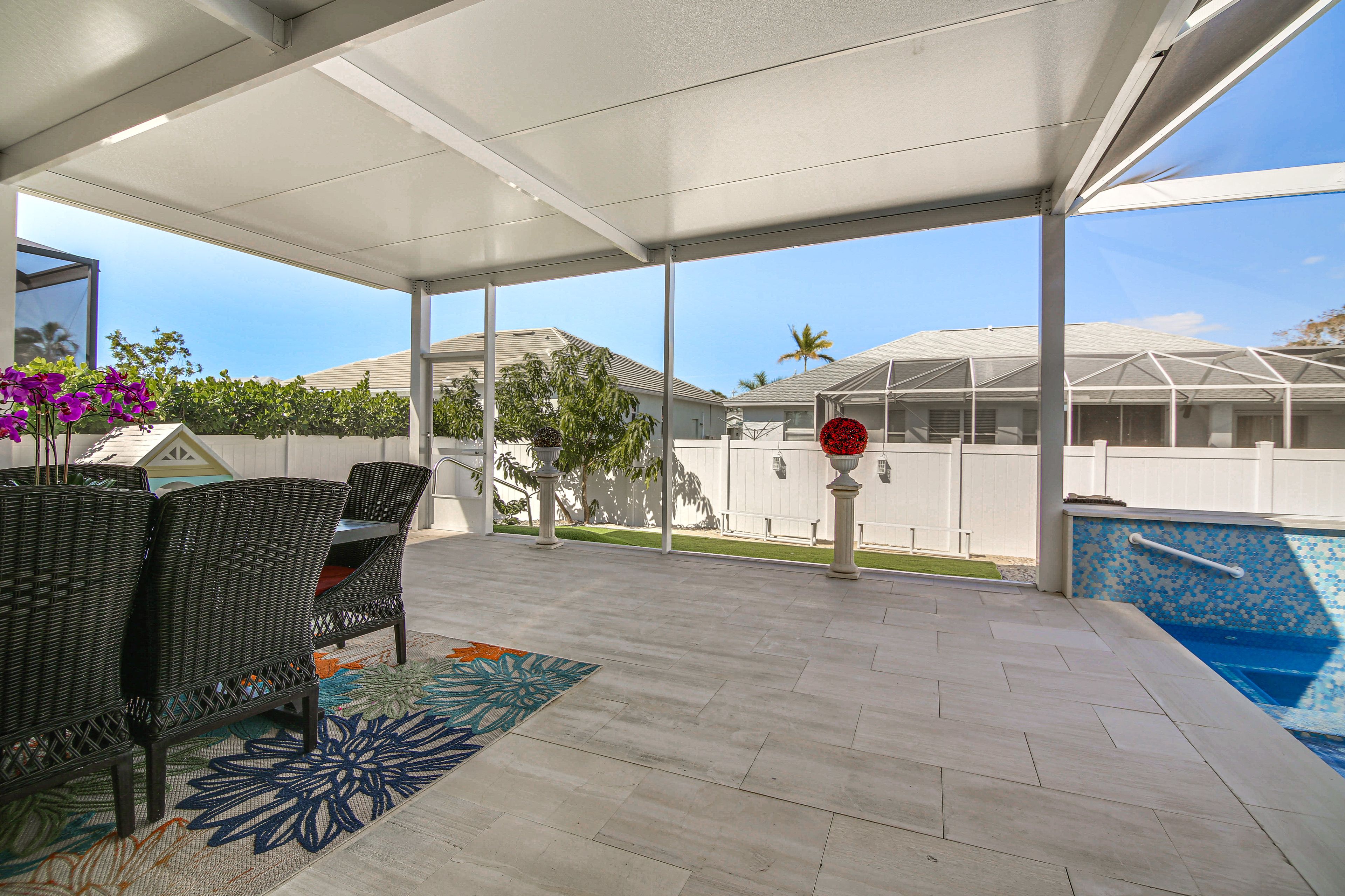 Screened Lanai | Private Pool w/ Unheated Spa Area