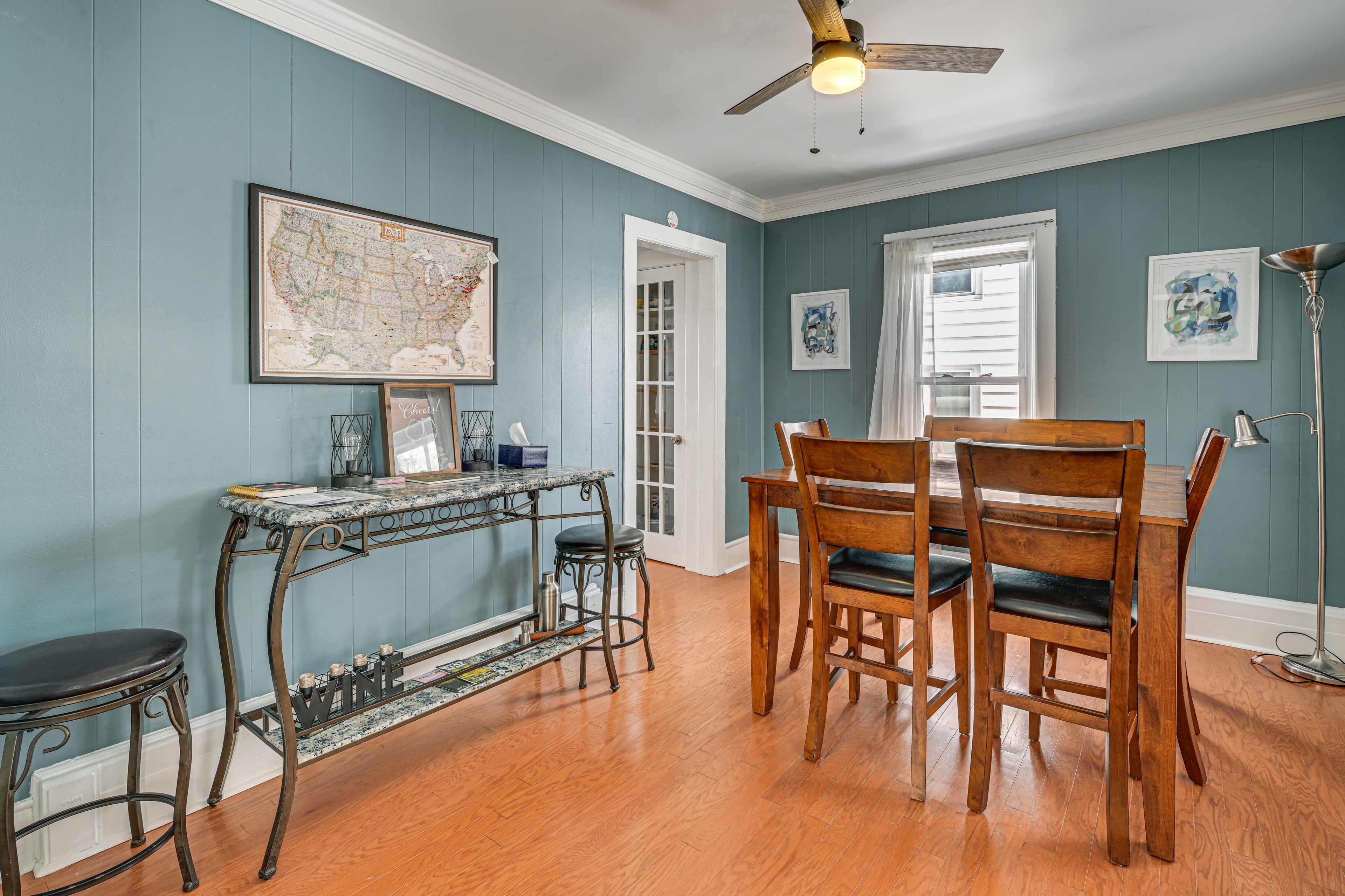 Dining Room | Dishware/Flatware Provided | 1st Floor