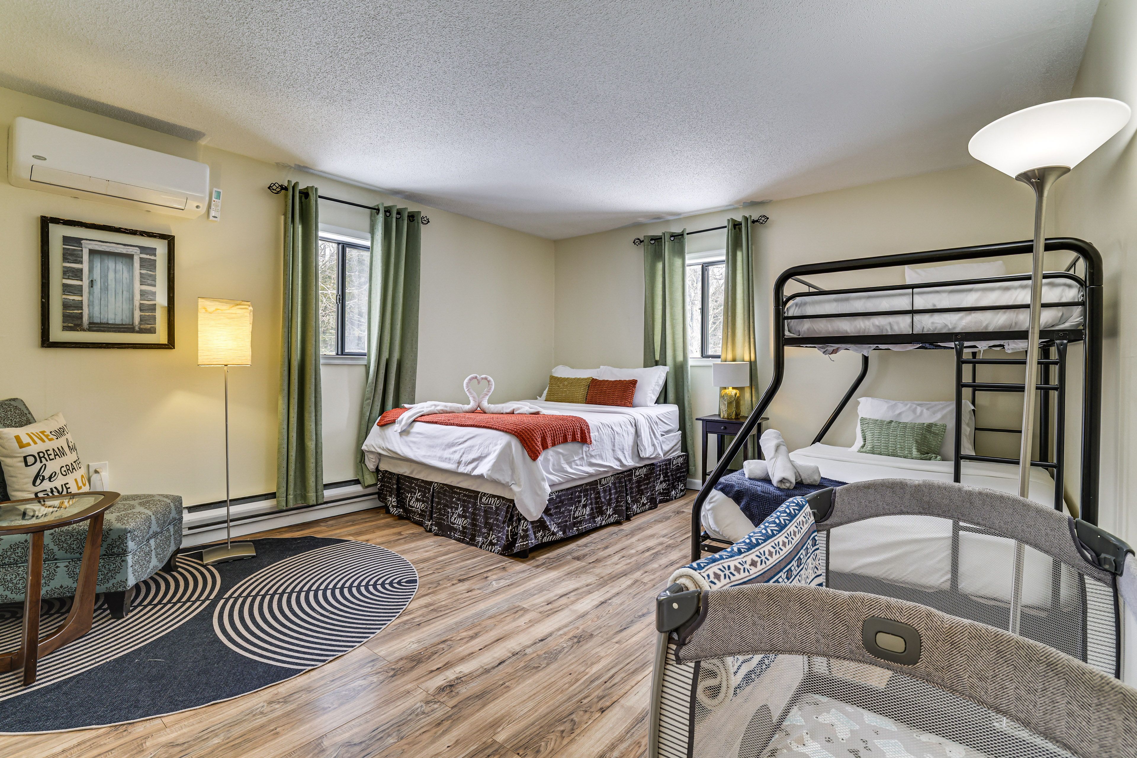 Bedroom 2 | Queen Bed | Twin/Full Bunk Bed | 2nd Floor