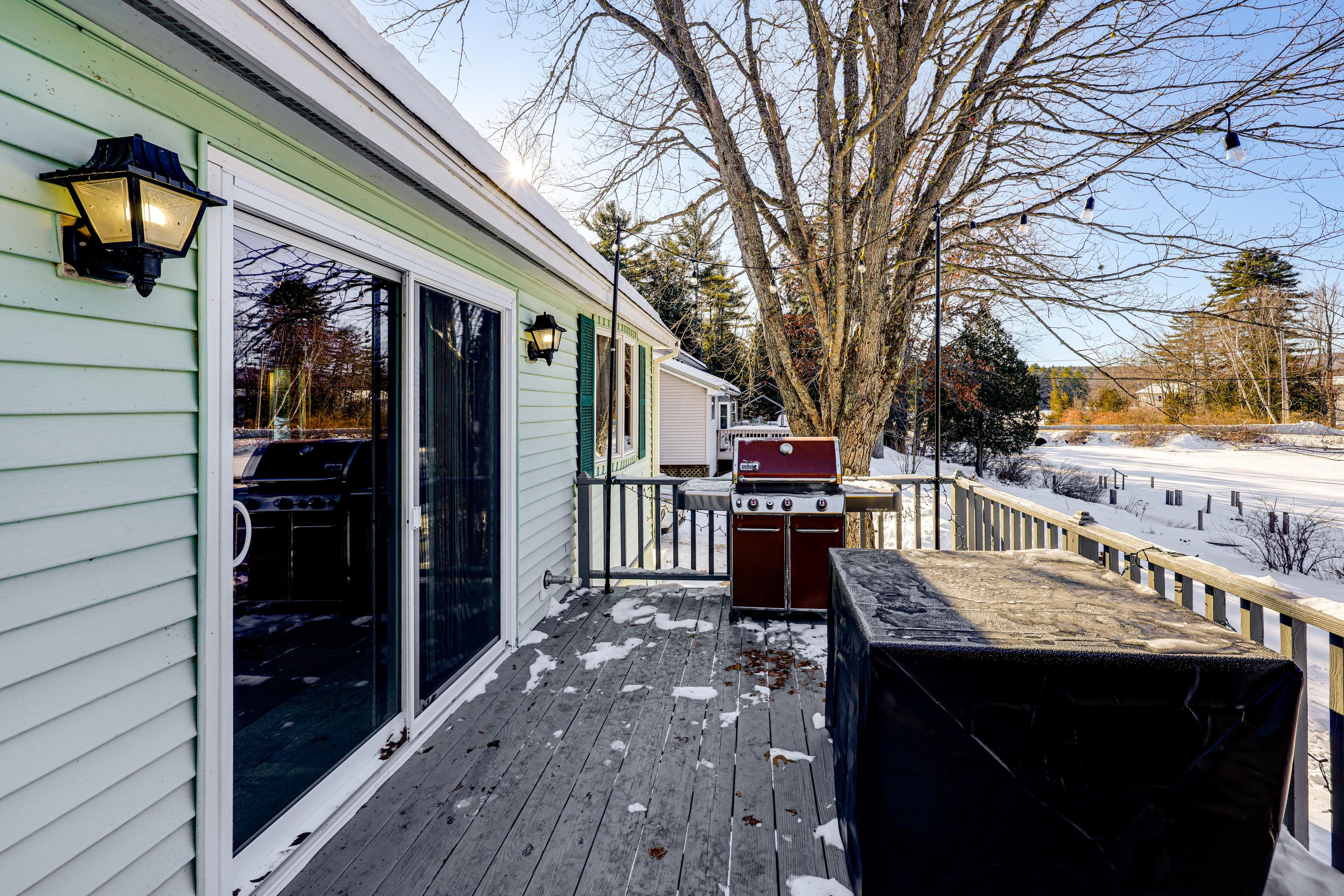 House Exterior | Deck w/ Seasonal Furniture & Gas Grill