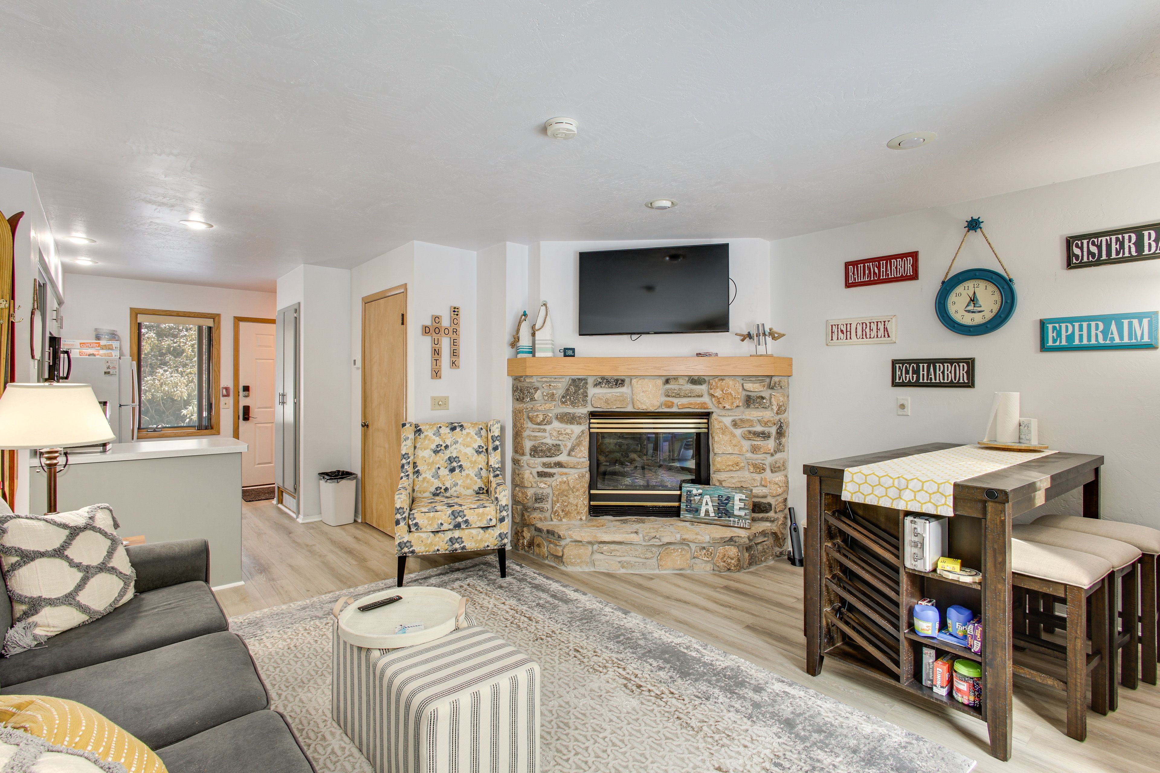 Fish Creek Vacation Rental | 2BR | 1.5BA | Stairs Required | 900 Sq Ft