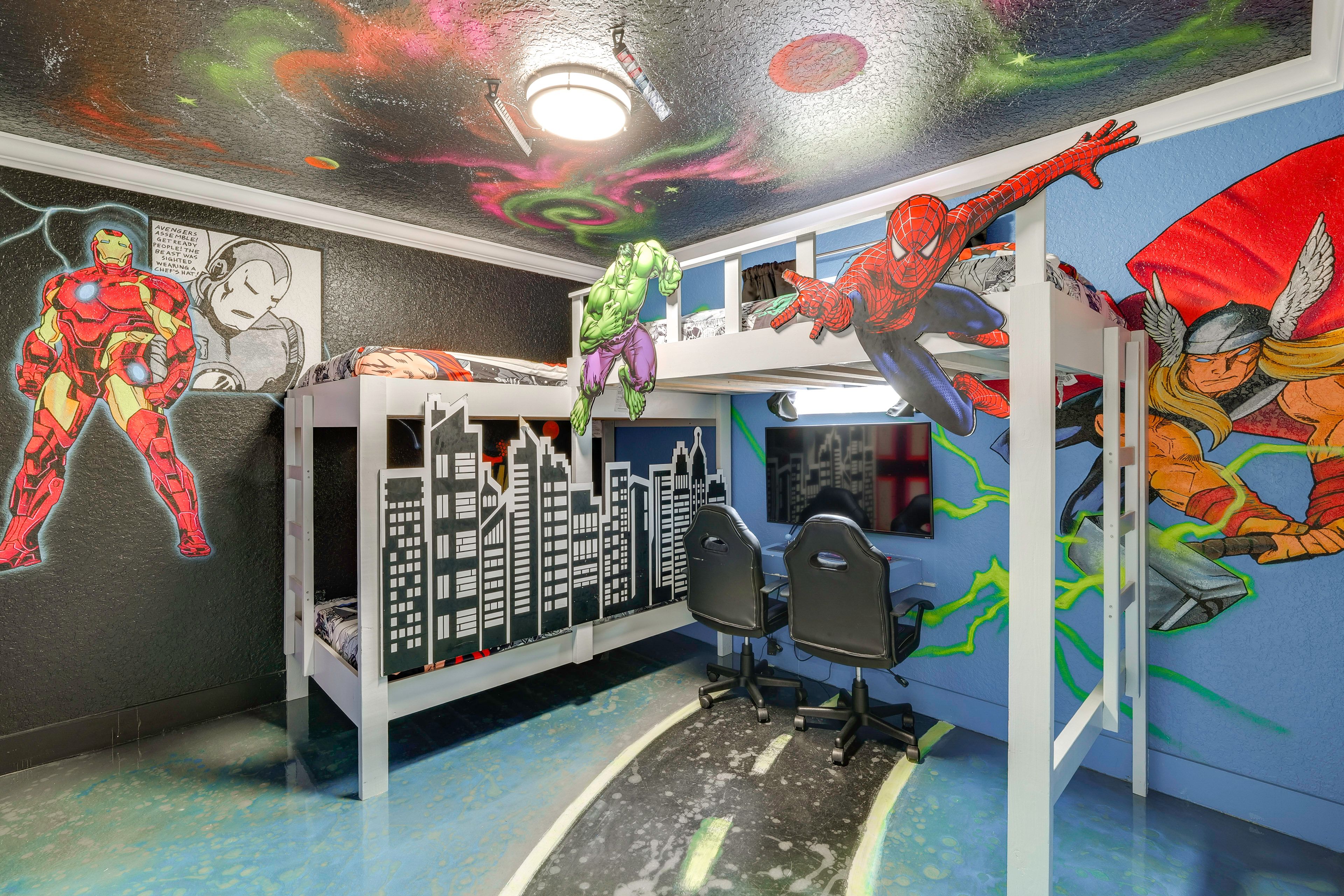 Bedroom 3 | 2nd Floor | Triple Twin Bunk Bed