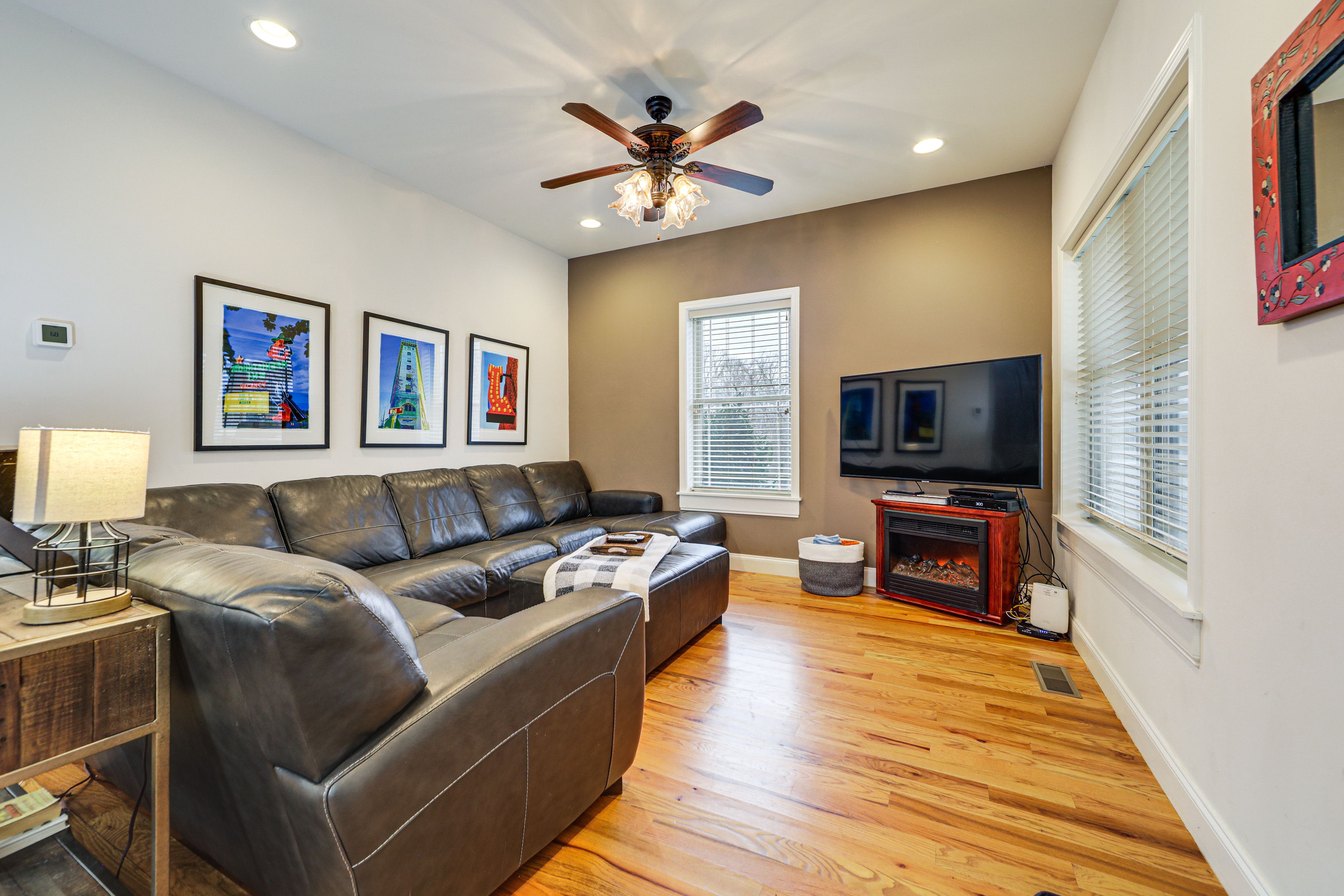 Living Room | Electric Fireplace | 1st Floor