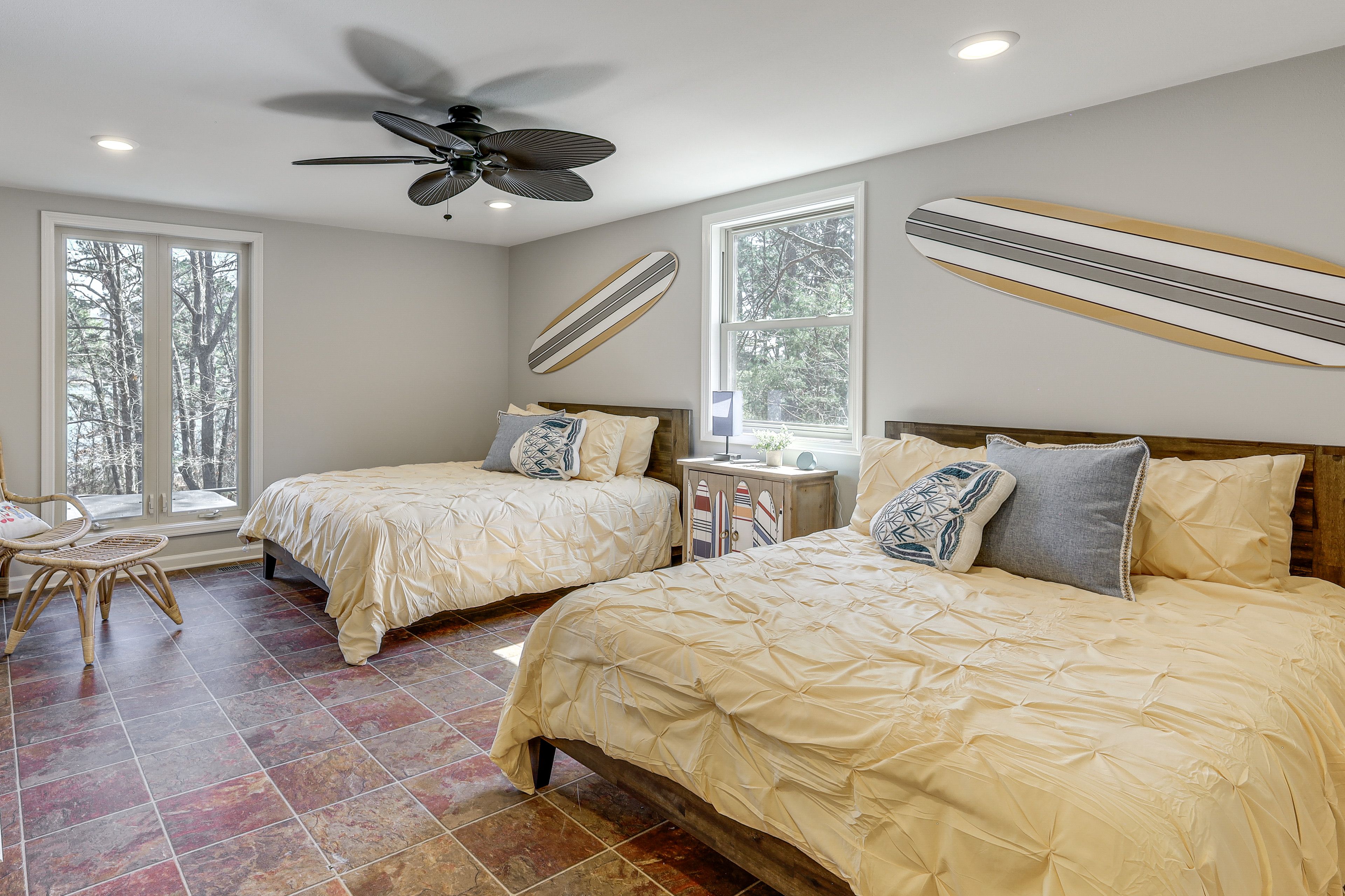 Bedroom 5 | 2 Queen Beds | Basement