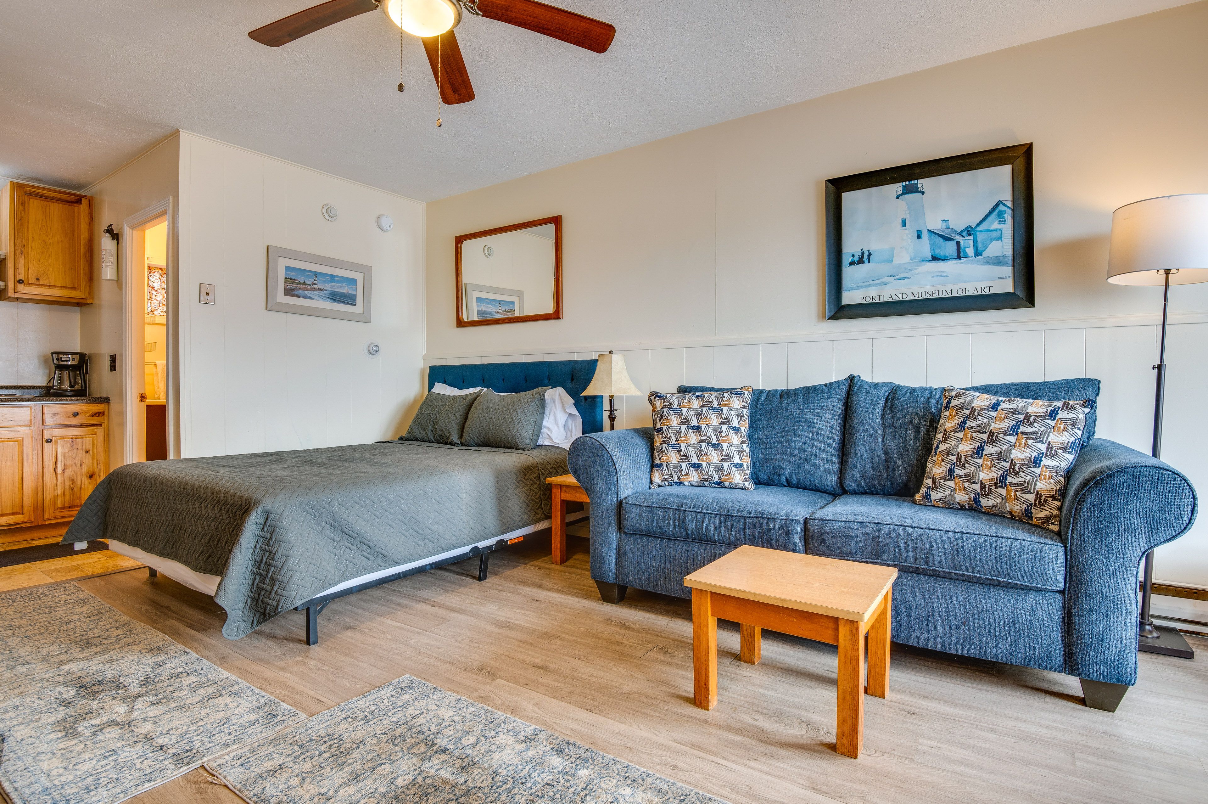 Studio Interior | Queen Bed | Queen Sleeper Sofa