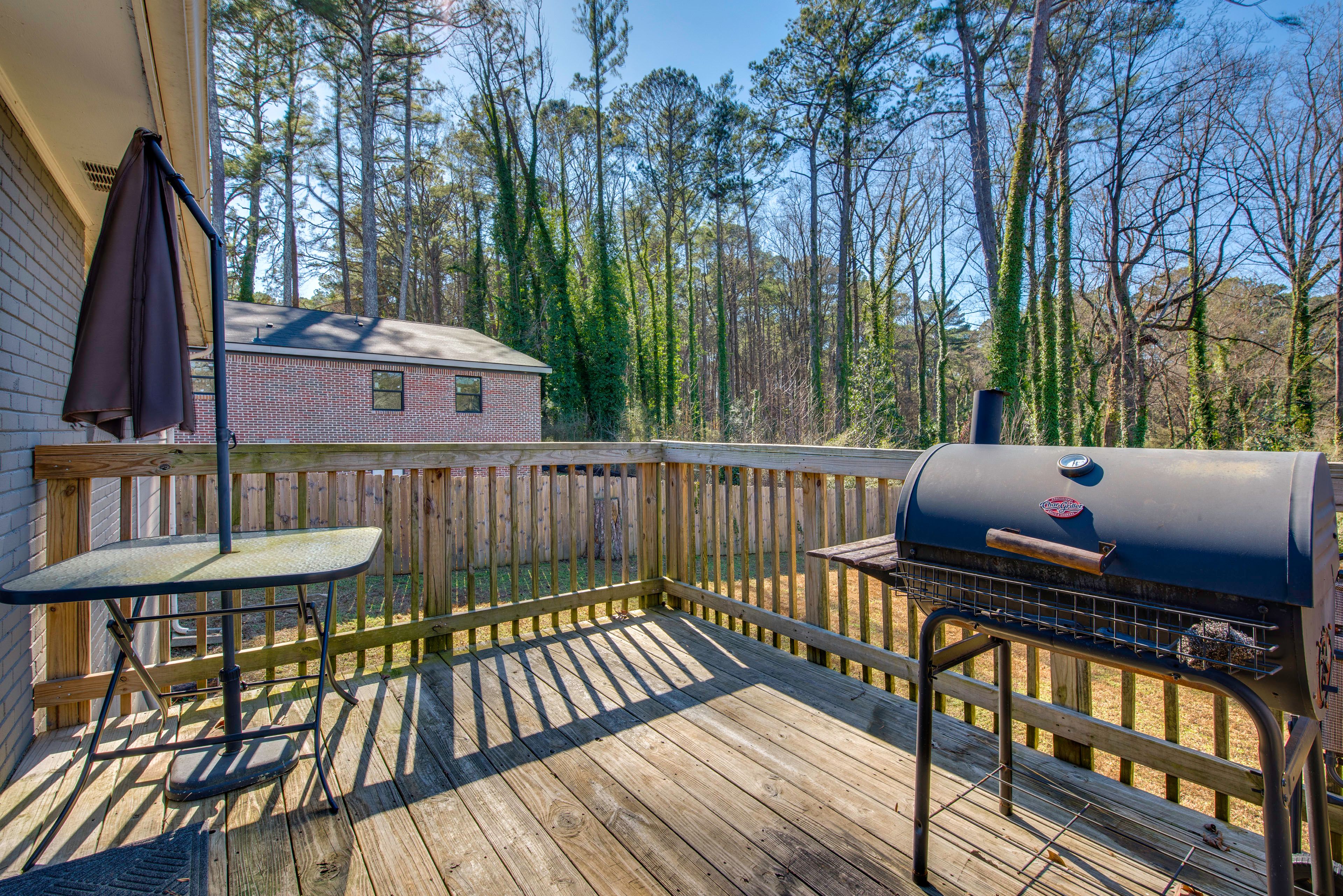 Private Deck | Charcoal Grill