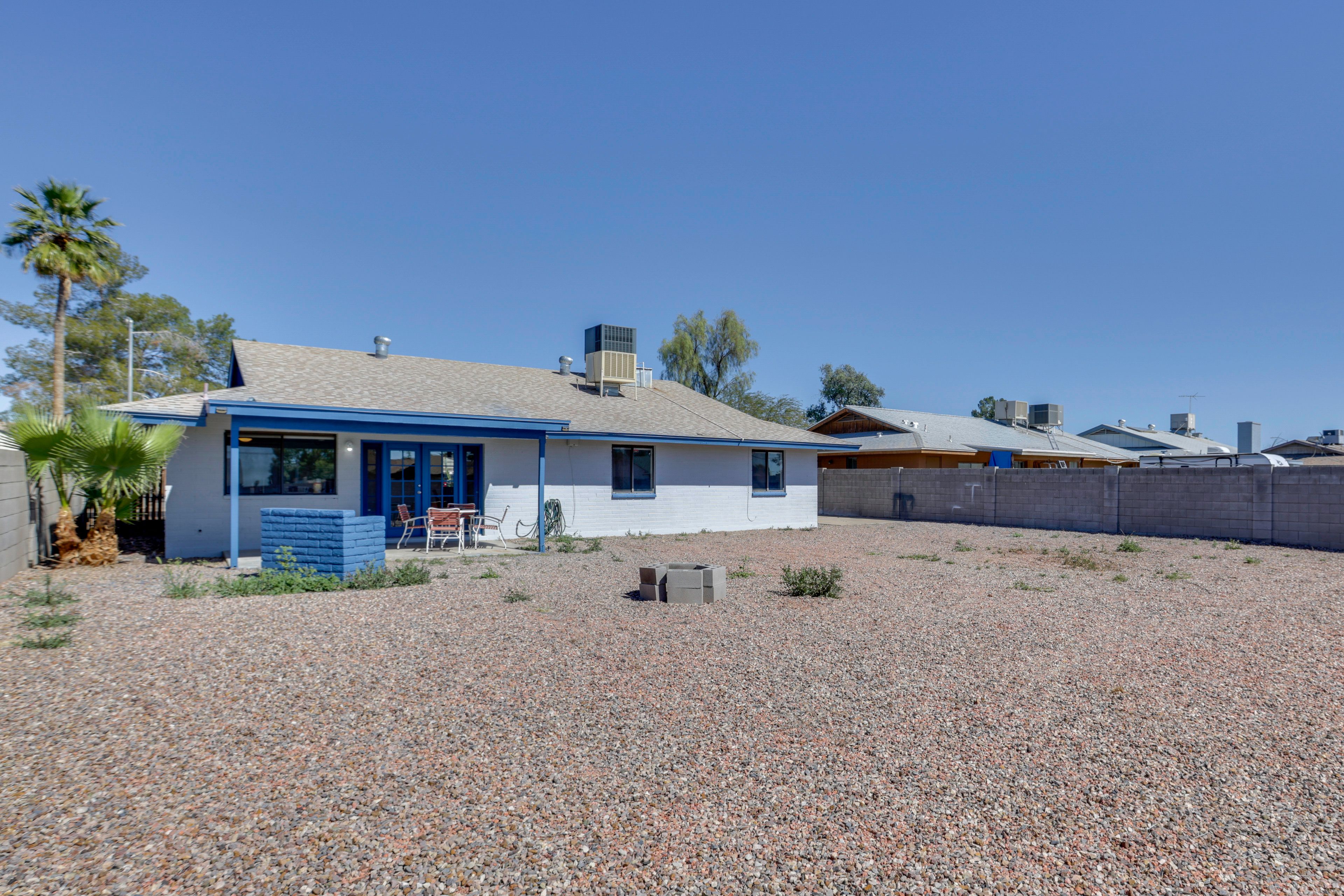 Fenced Backyard | Wood-Burning Fire Pit