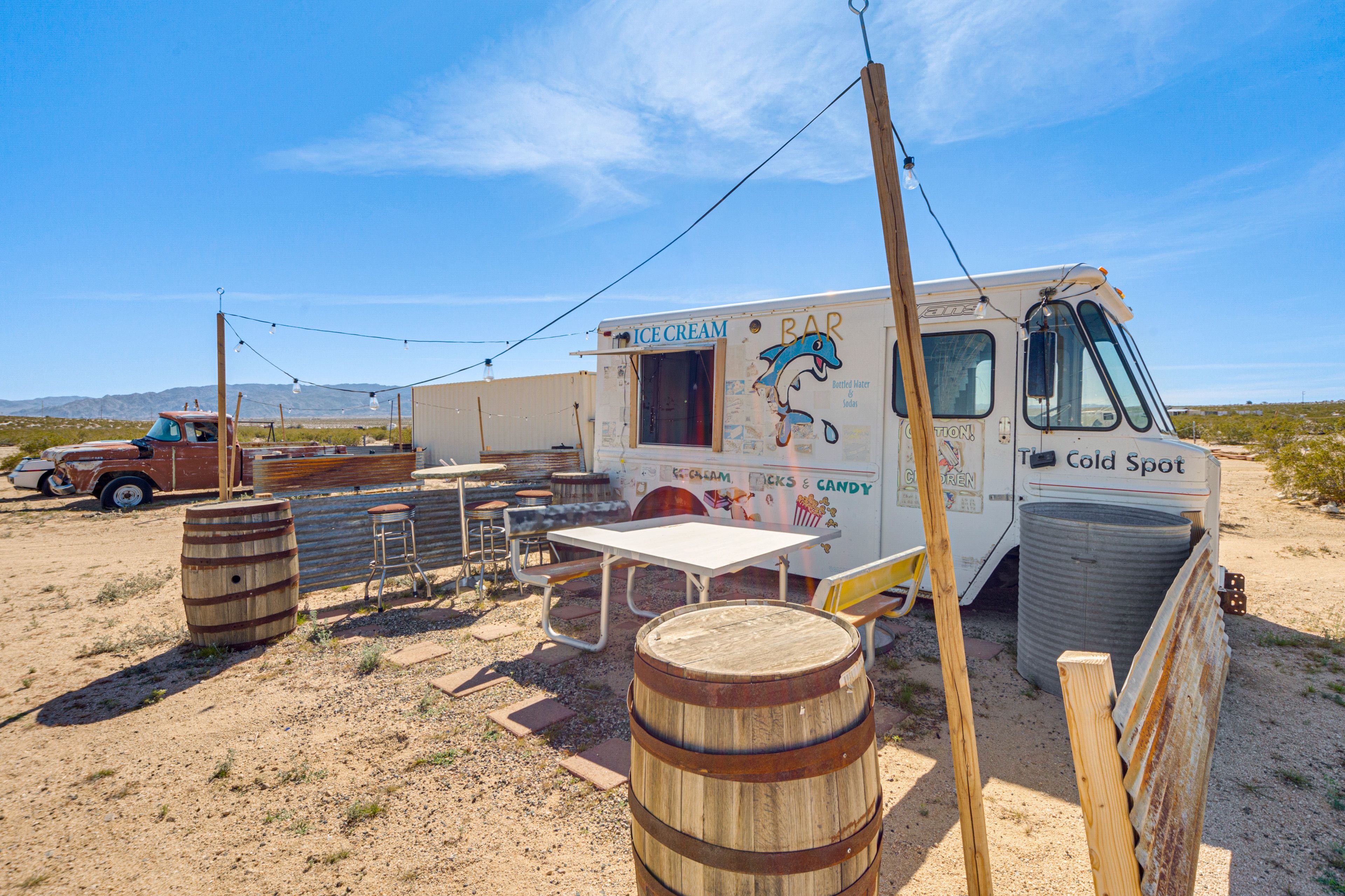 Converted Ice Cream Truck Bar