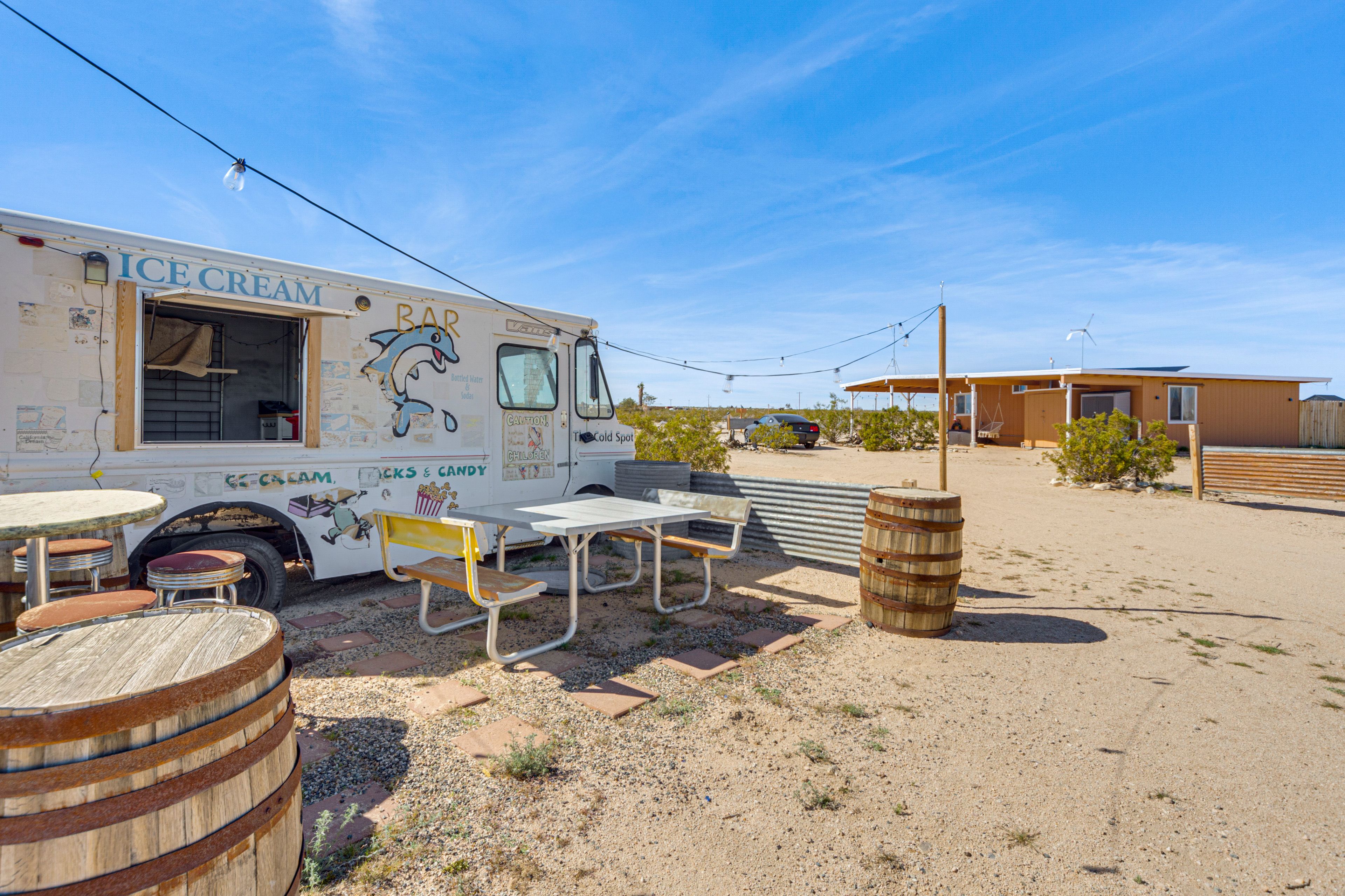 Converted Ice Cream Truck Bar | Private Drive-In Theater Setup