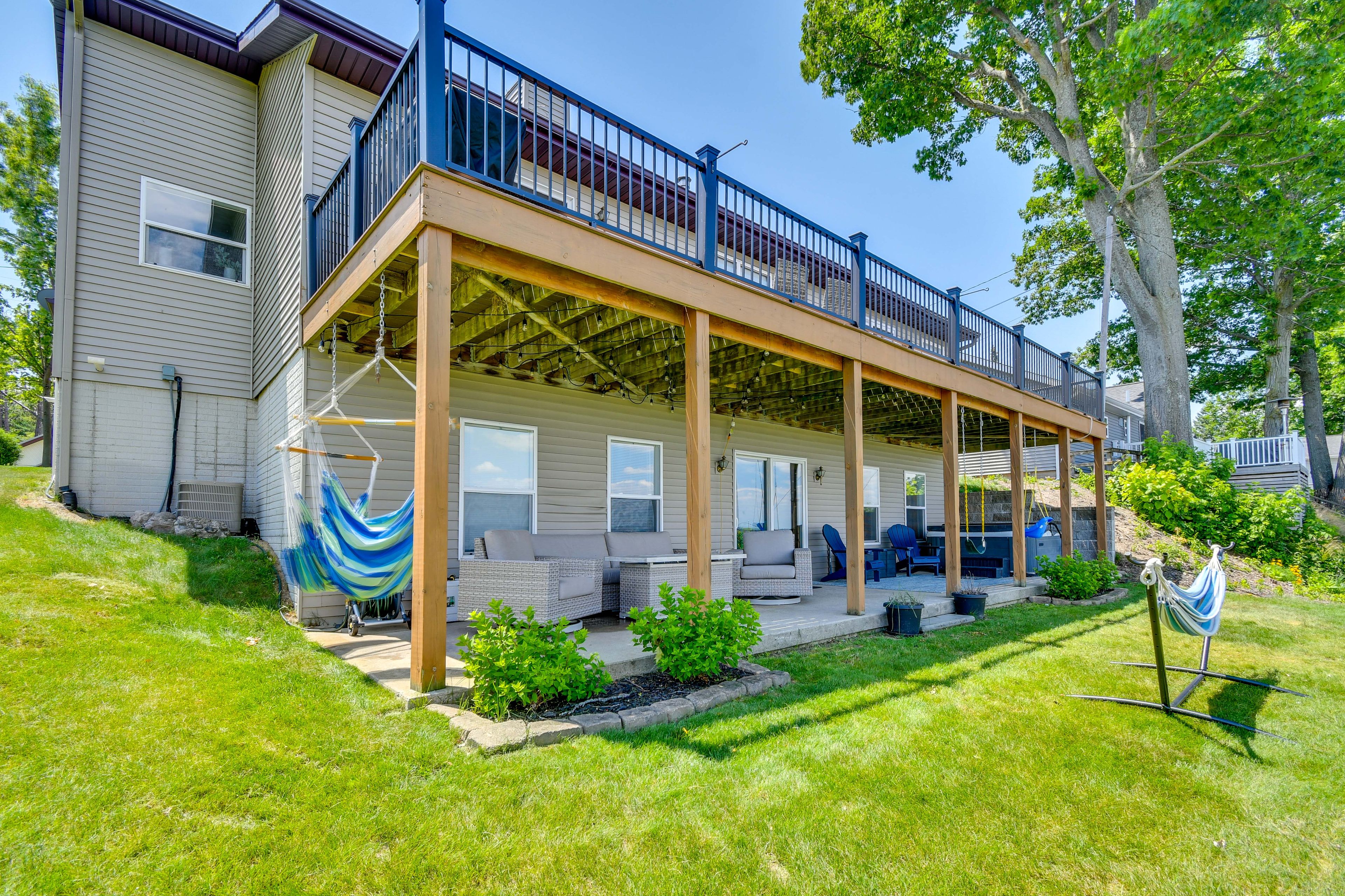 Exterior | Spacious Yard | Hammock | Fire Pit