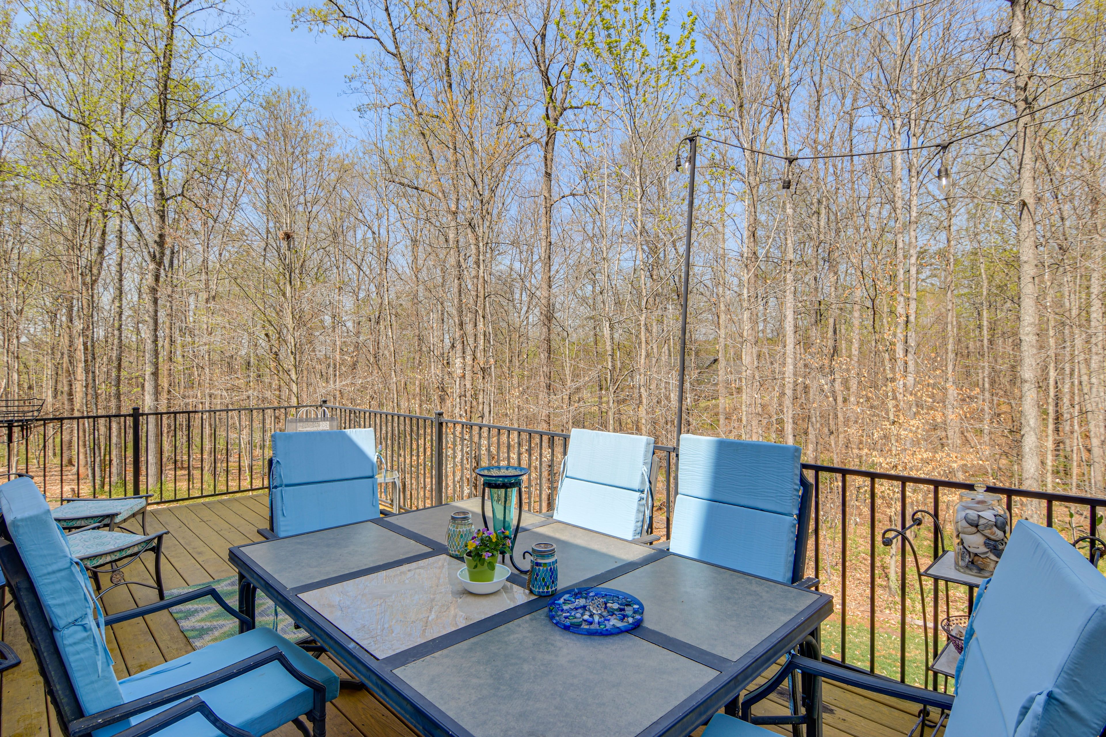 Deck | Dining Area | Forest Views