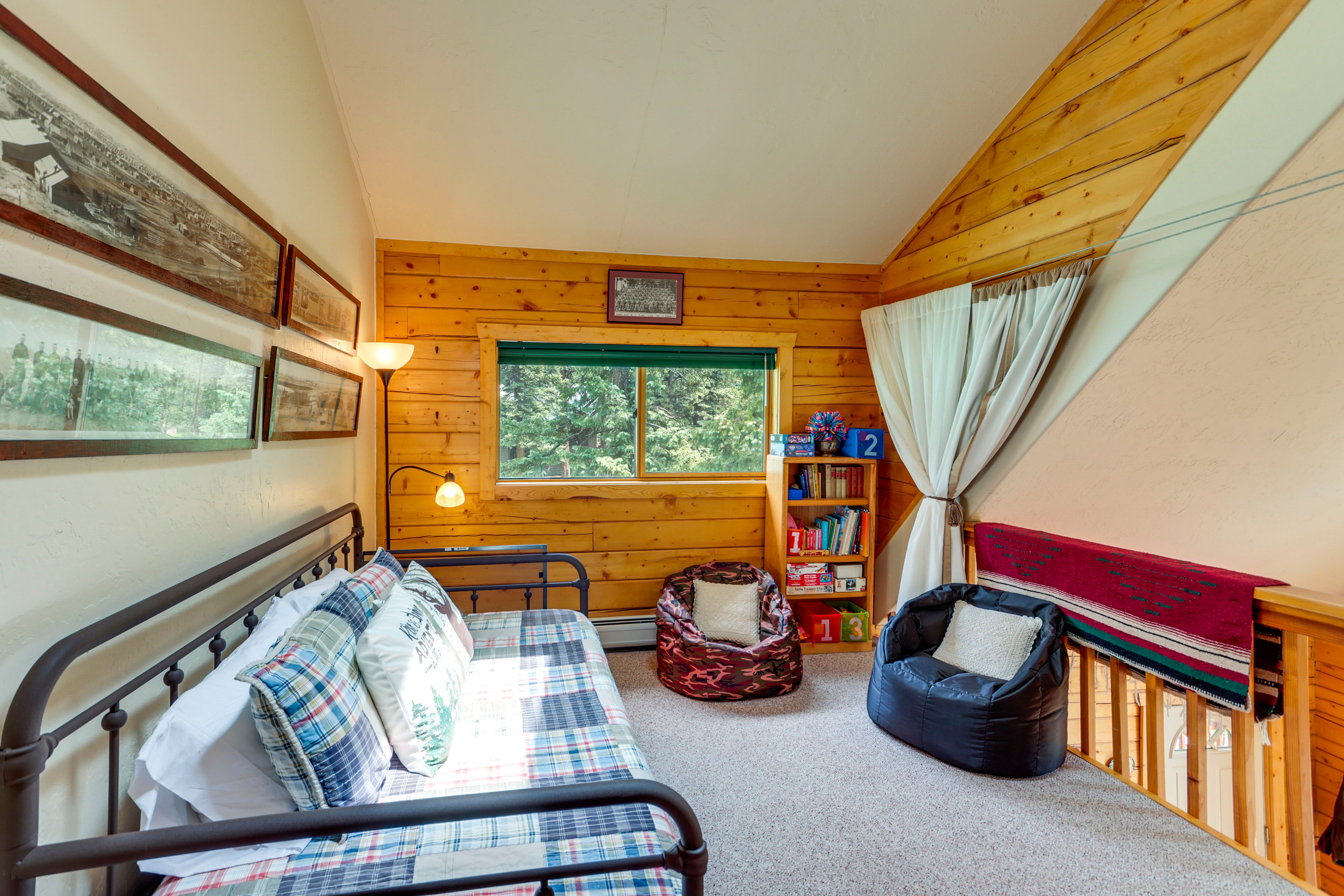 Loft | Twin Daybed w/ Twin Trundle | Books & Games | Privacy Curtain | 2nd Floor