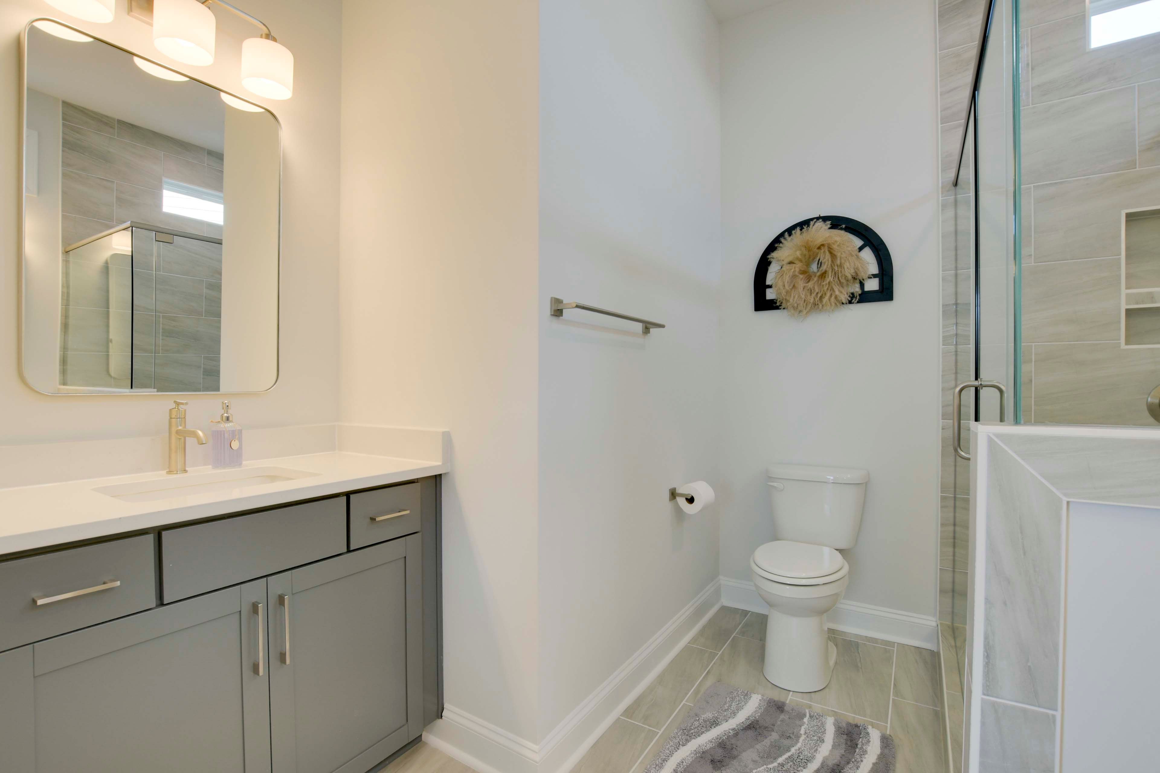 Bathroom | Double Sinks | Shower | 1st Floor