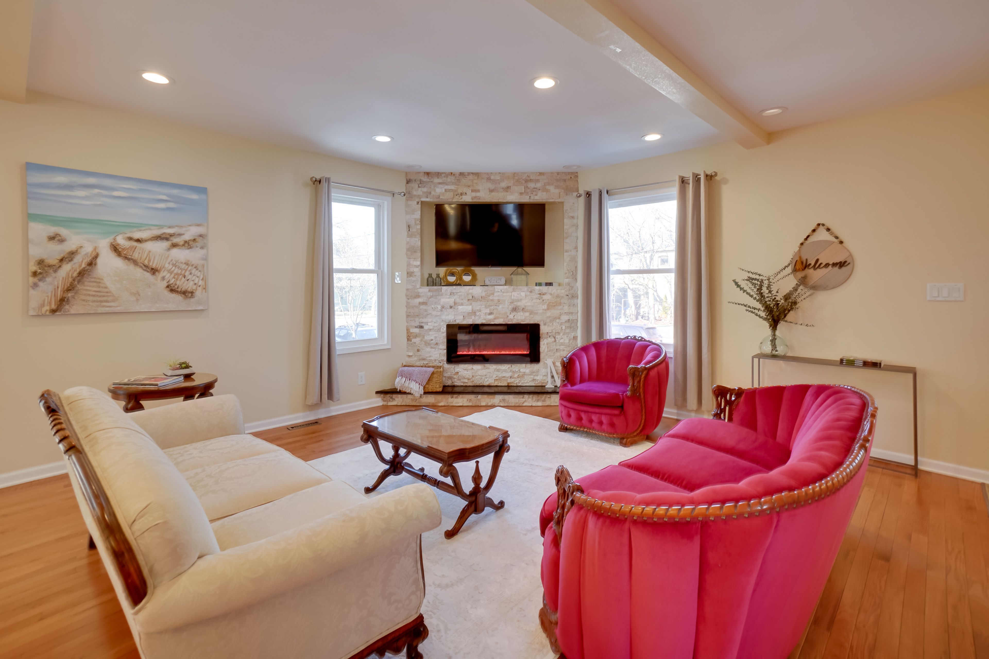 Living Room | 1st Floor | Queen Murphy Bed