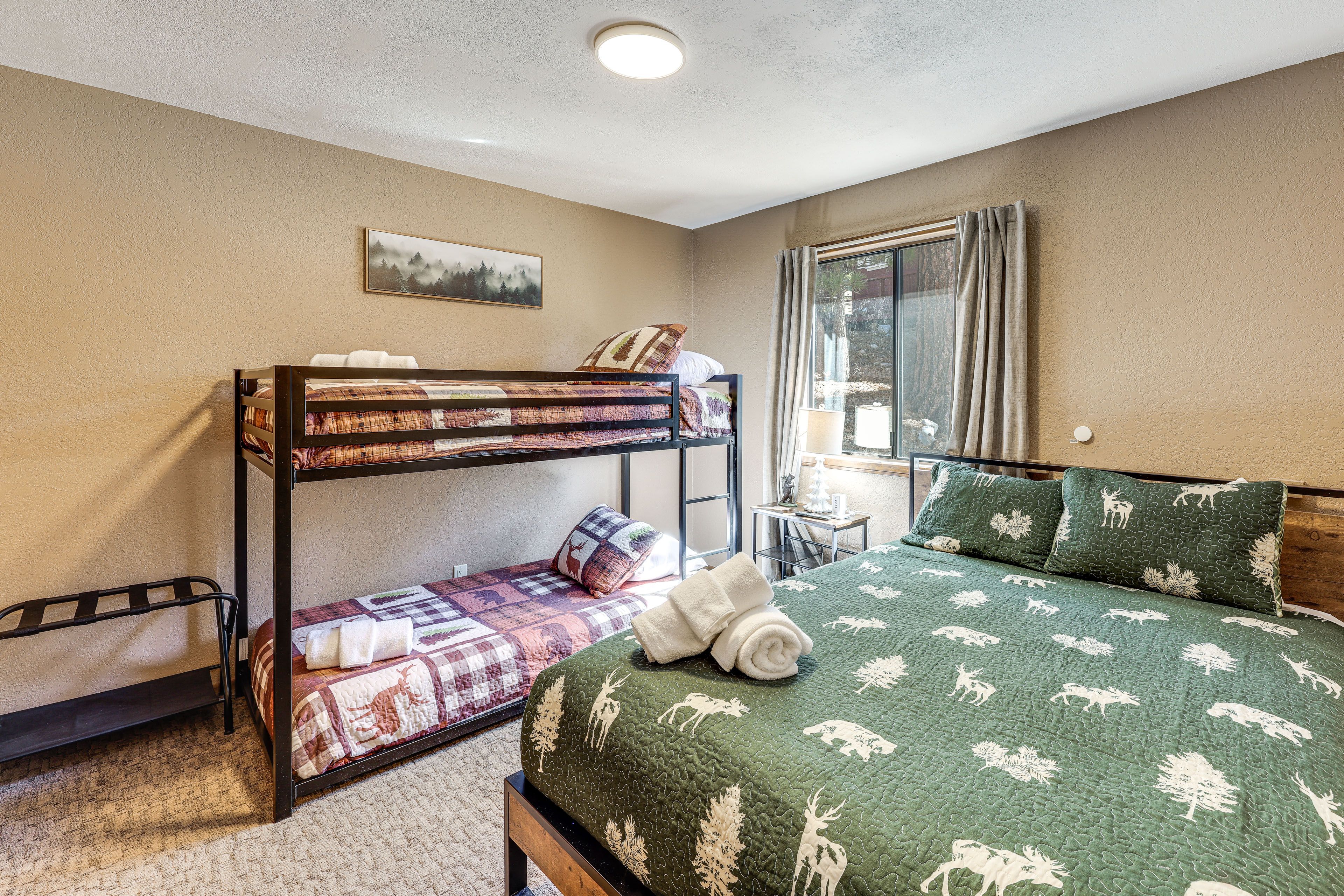 Bedroom 3 | Main Level | Queen Bed | Twin Bunk Bed