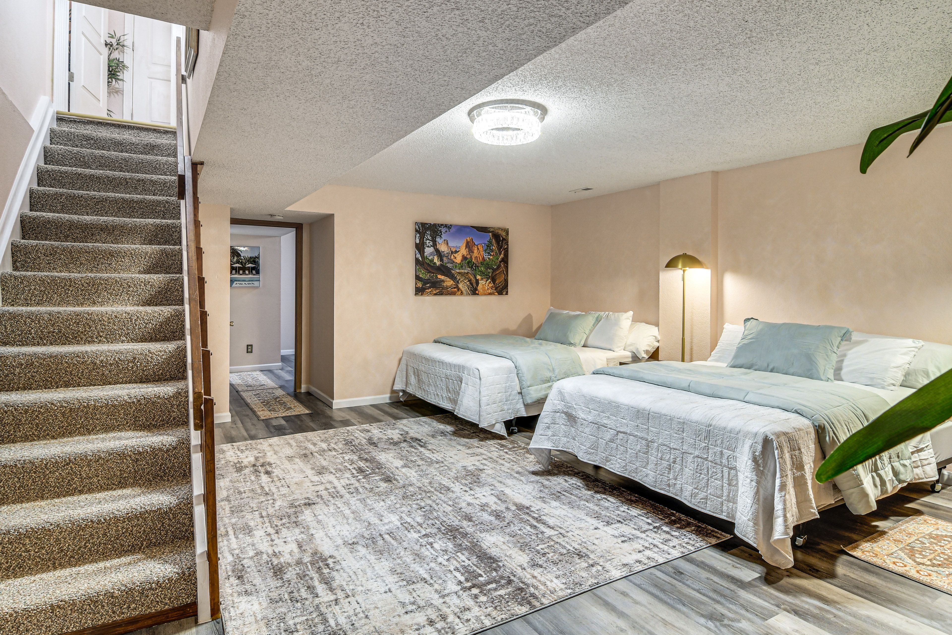 Bedroom 3 | 2 Queen Beds | Basement