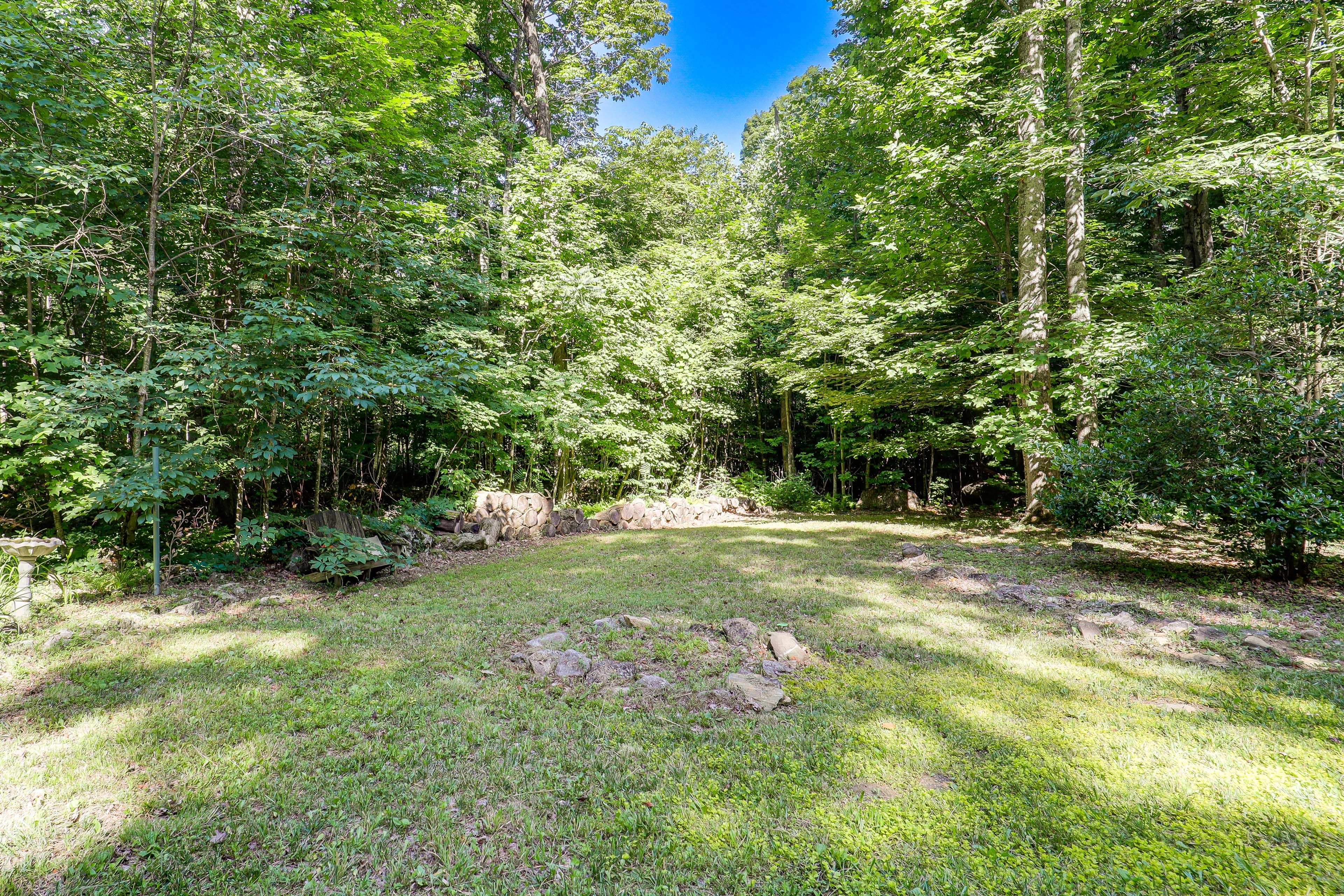Exterior | Private Yard | On-Site Creek