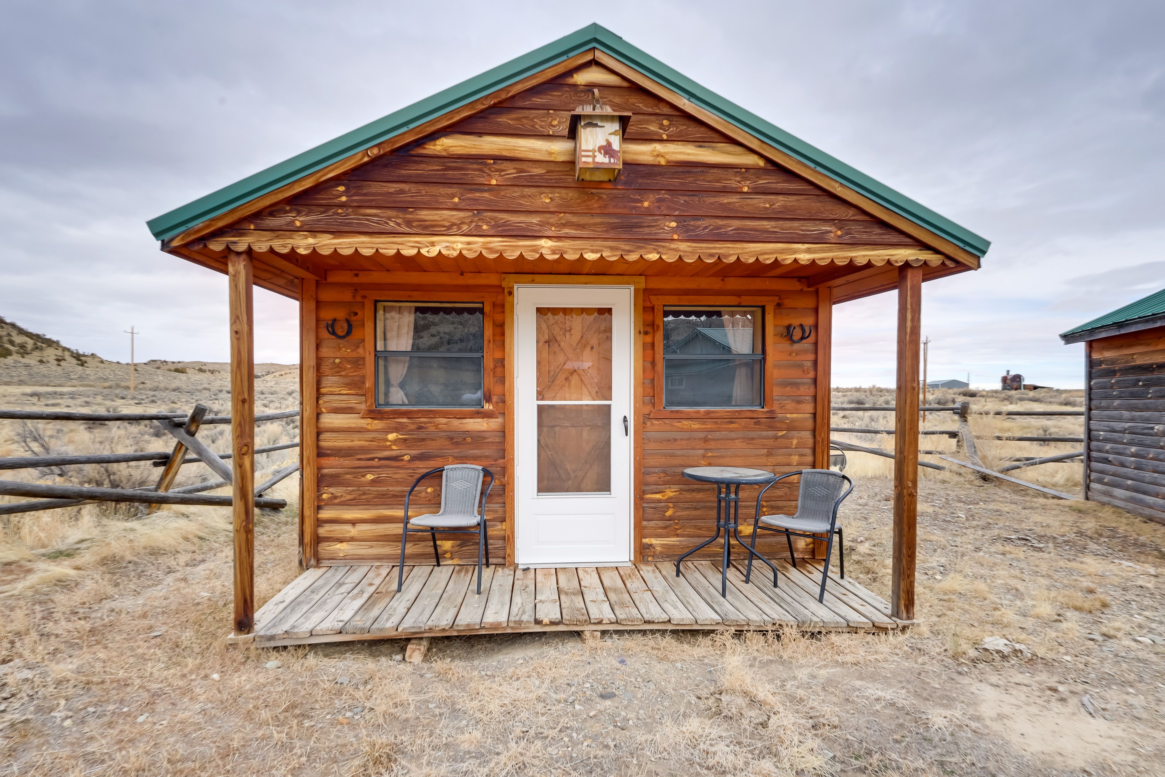 Thermopolis Vacation Rental | Studio | 2 Community Bathrooms | 168 Sq Ft