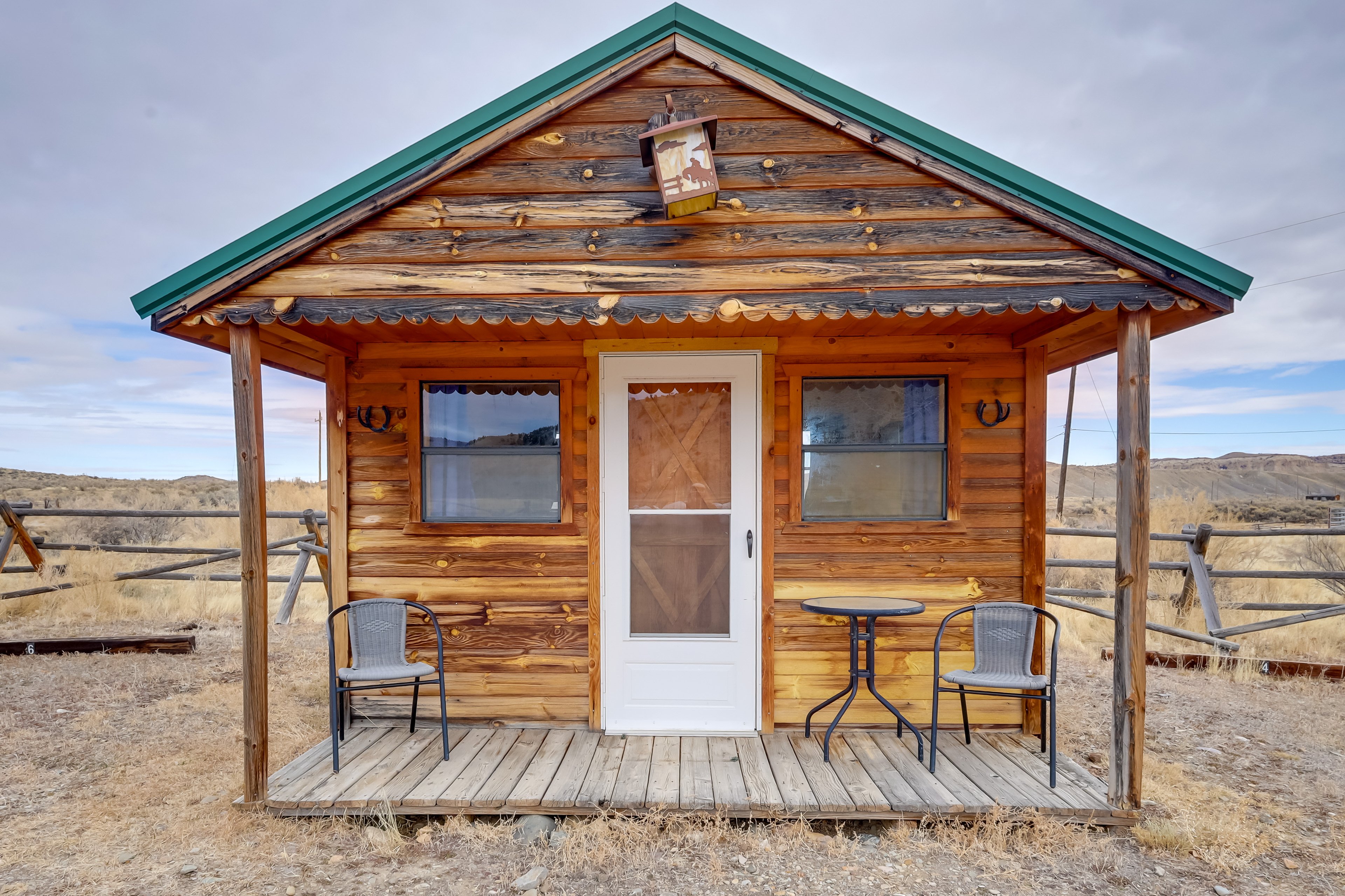 Thermopolis Vacation Rental | Studio | 2 Community Bathrooms | 168 Sq Ft