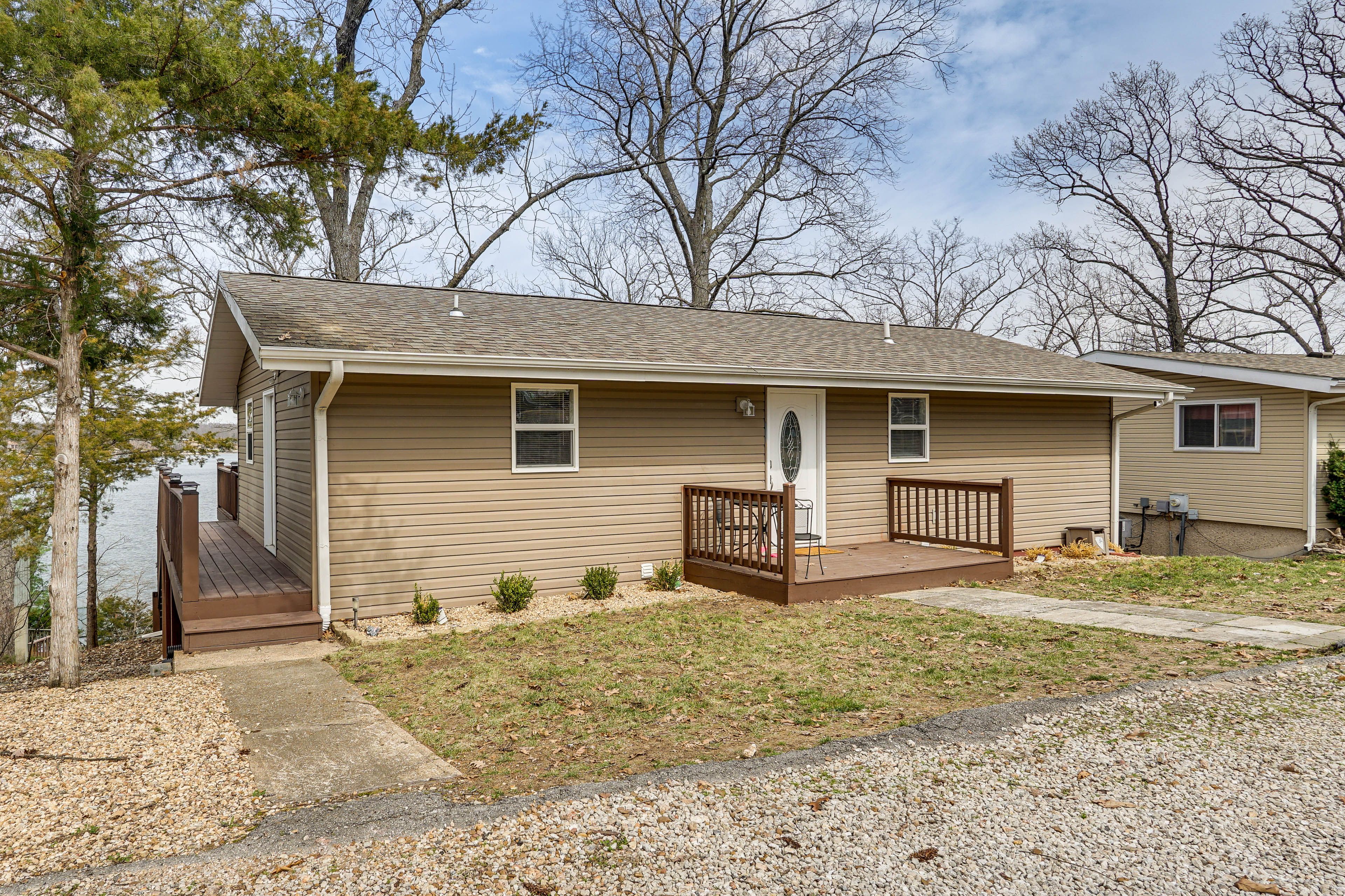 Property Exterior | Lake Access | Wood-Burning Fire Pit | Gas Grill