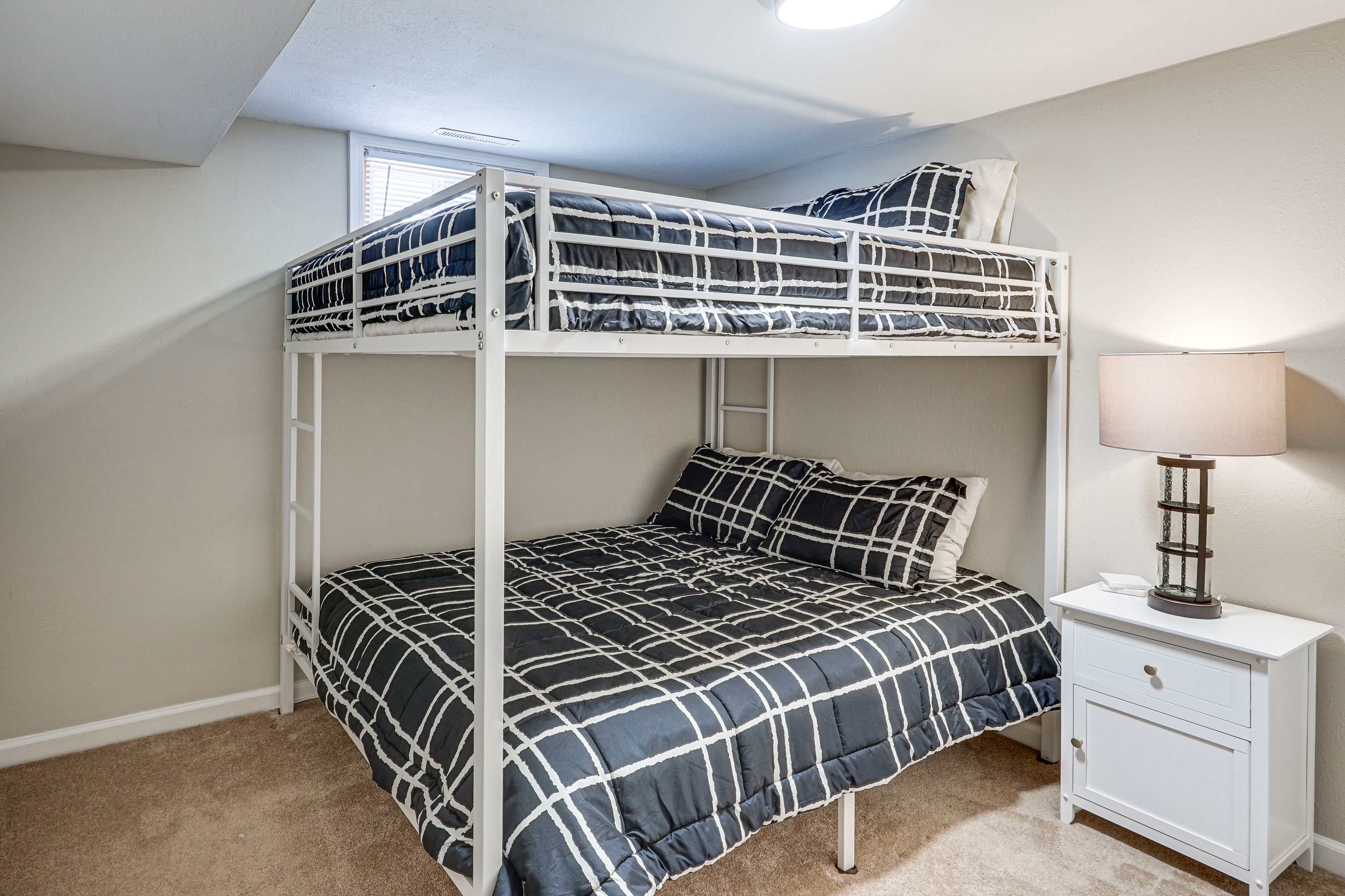 Bedroom 3 | Lower Level | Queen Bunk Bed