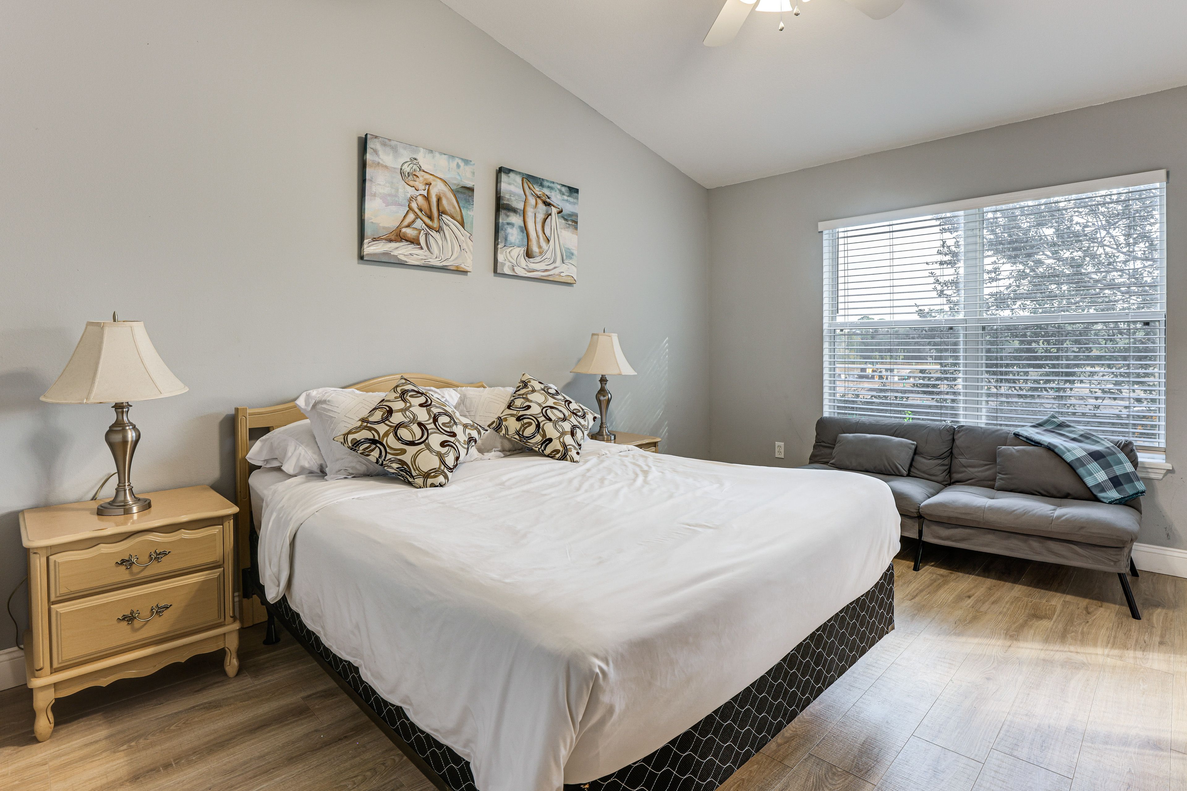 Bedroom 1 | Queen Bed | Full Sleeper Sofa | 2nd Floor