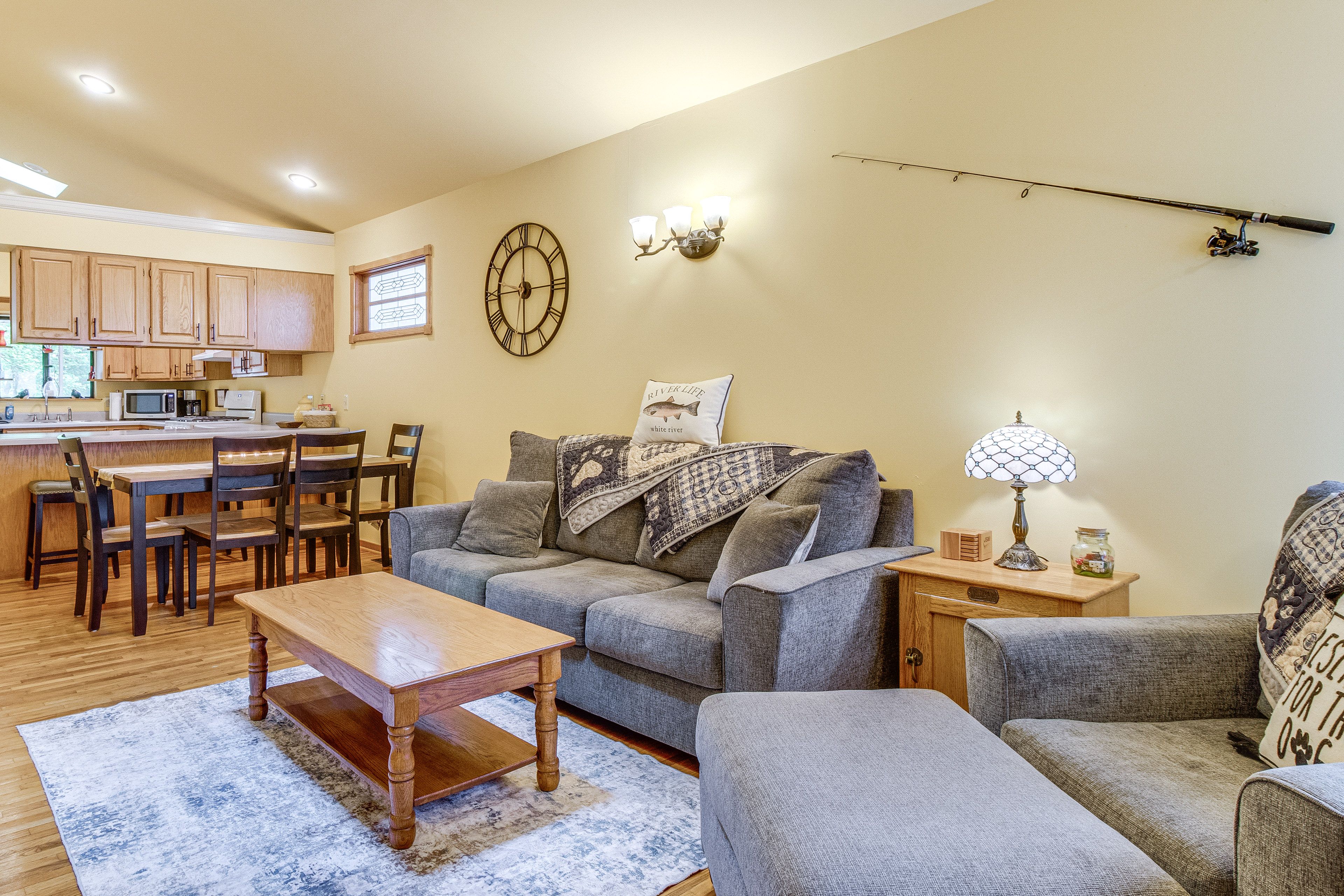 Cotter Vacation Rental | 2BR | 2BA | 1,700 Sq Ft | 5 Steps to Enter