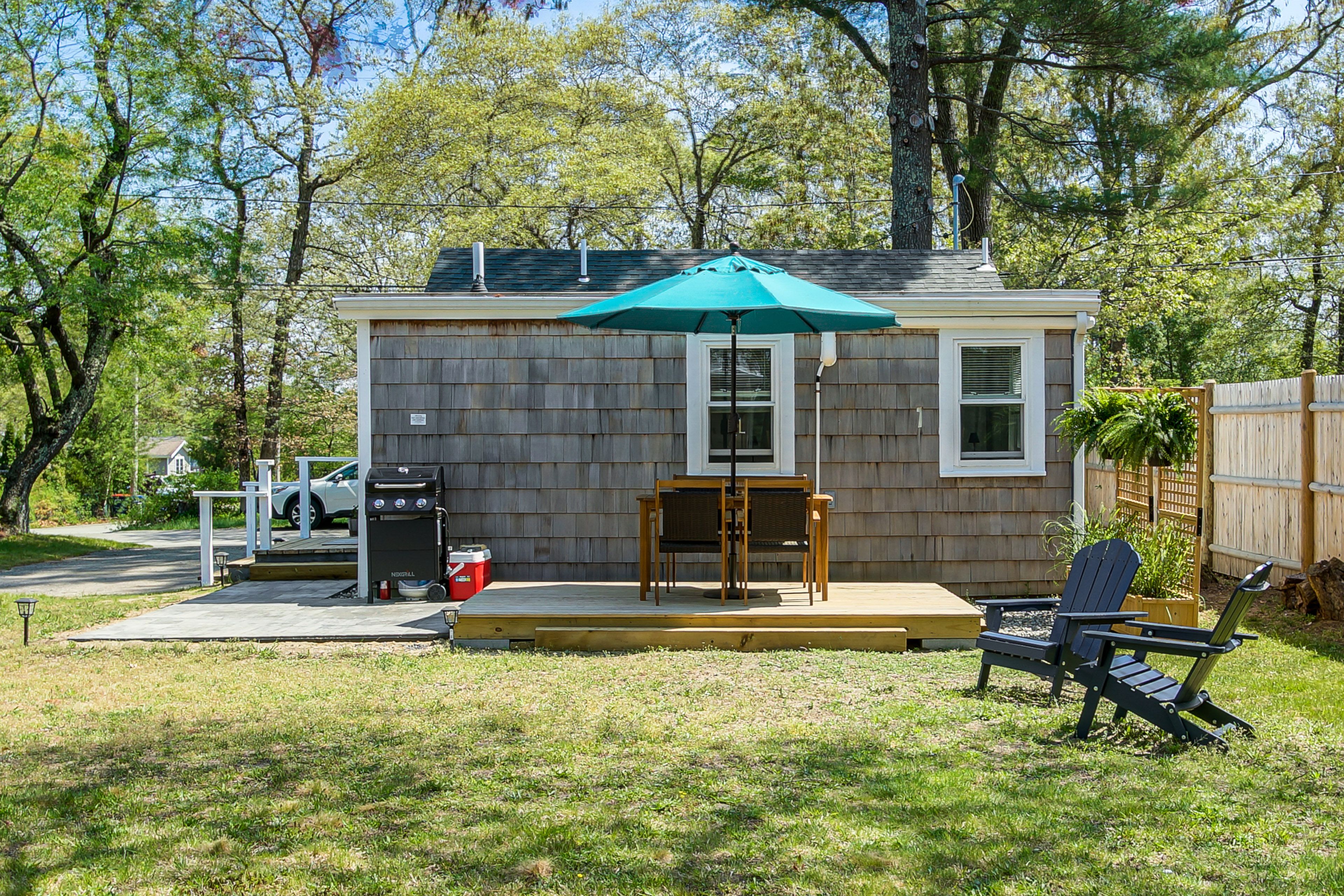 Backyard | Patio w/ Dining | Gas Grill | Adirondack Chairs