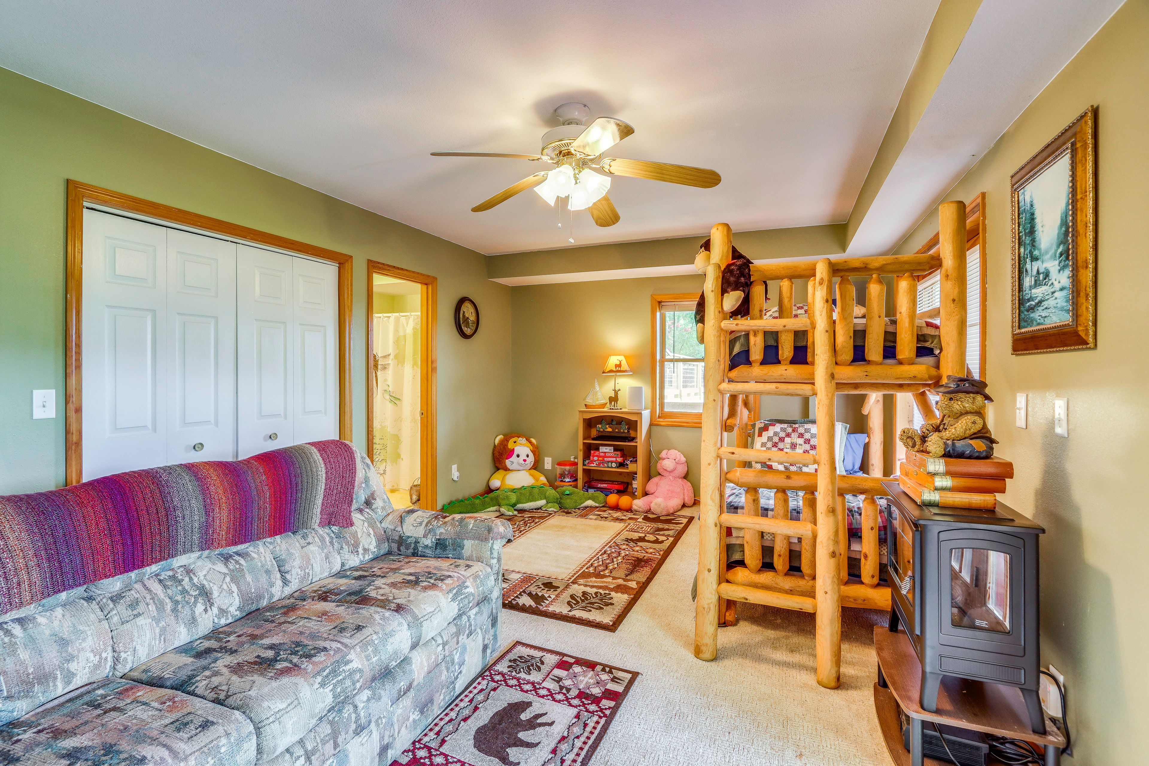 Bedroom 2 | Twin Bunk Bed | Queen Sleeper Sofa | 1st Floor