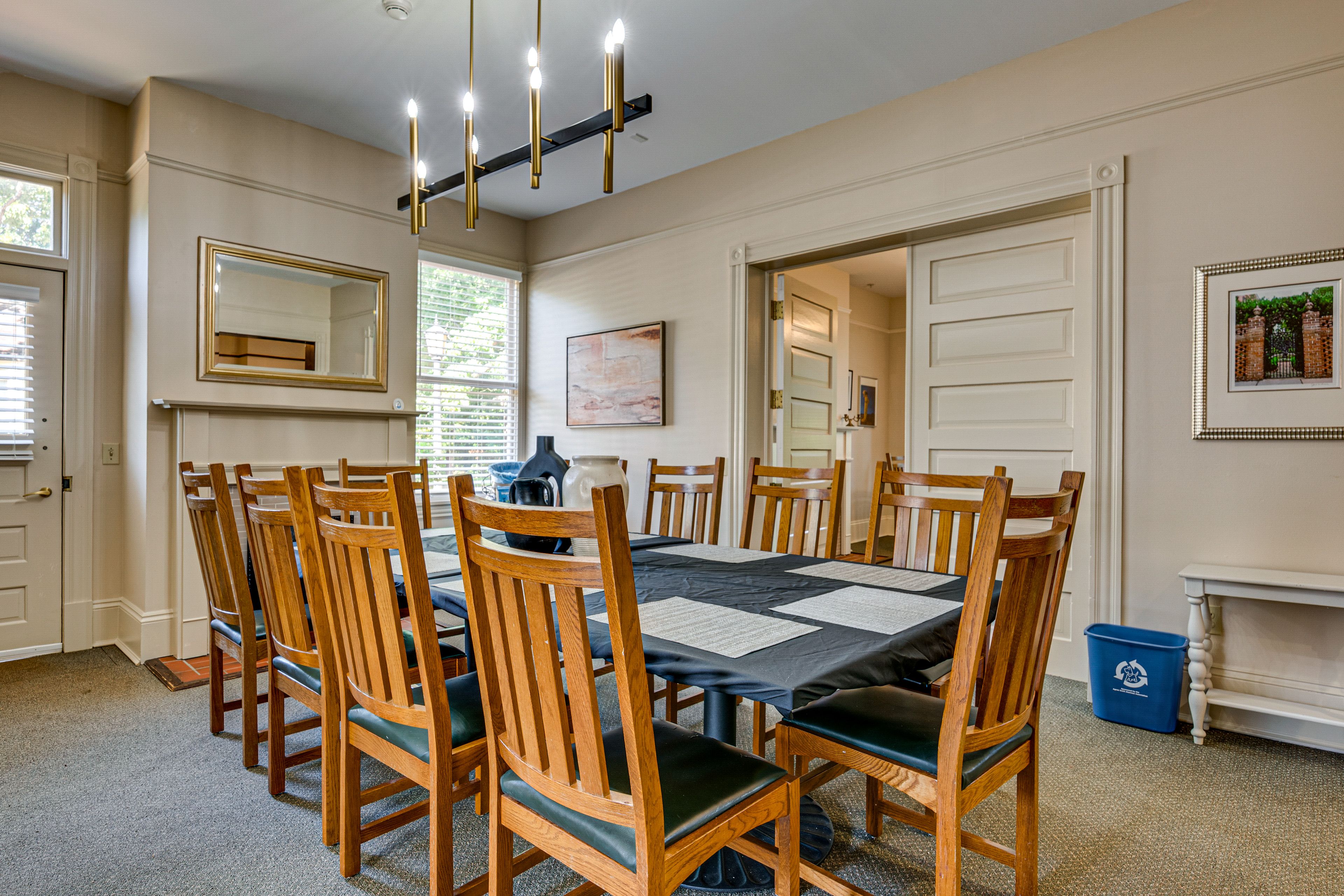 Dining Room | Dishes & Flatware Provided | 1st Floor