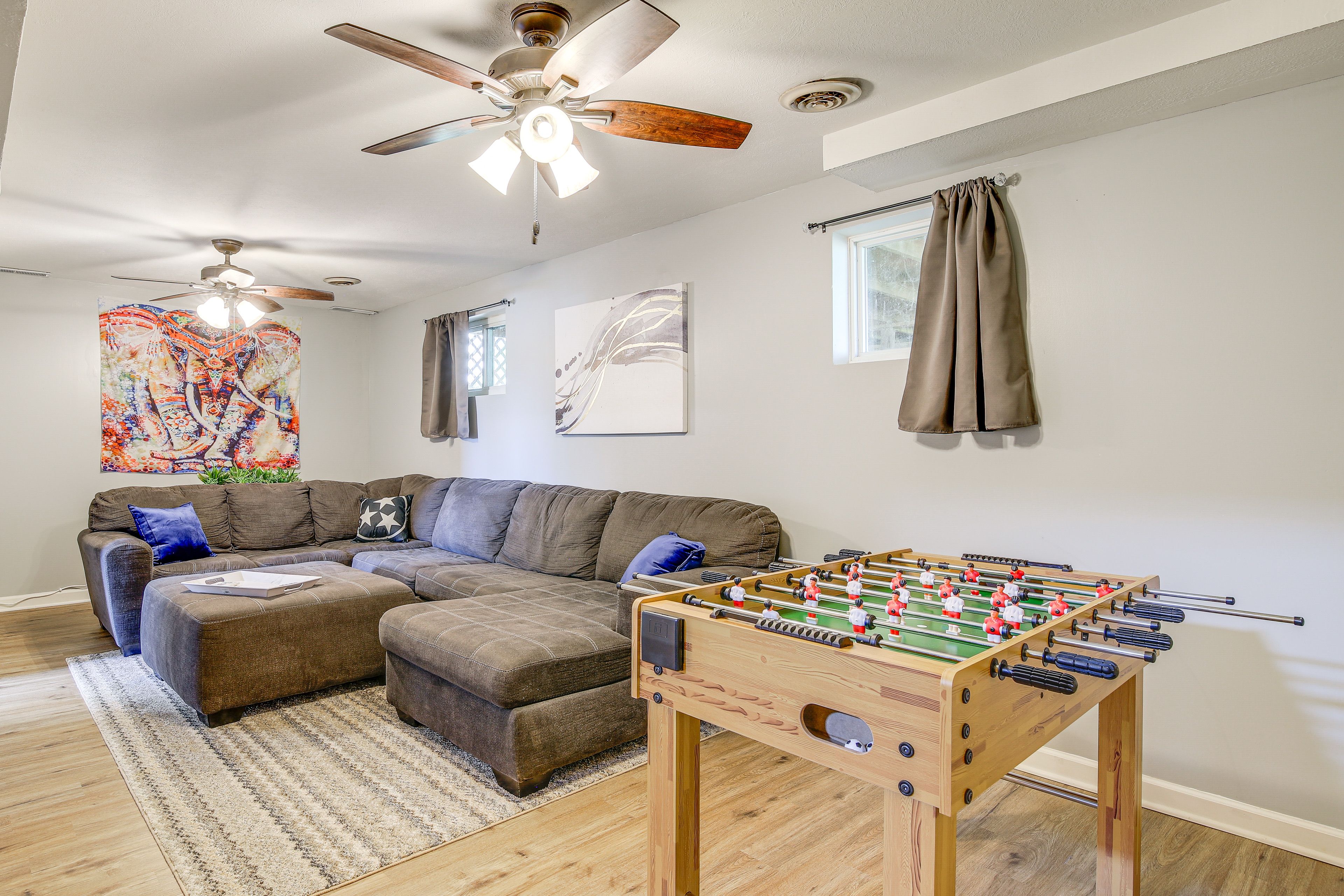 Family Room | Central Heat & A/C | Free WiFi | Lower Level