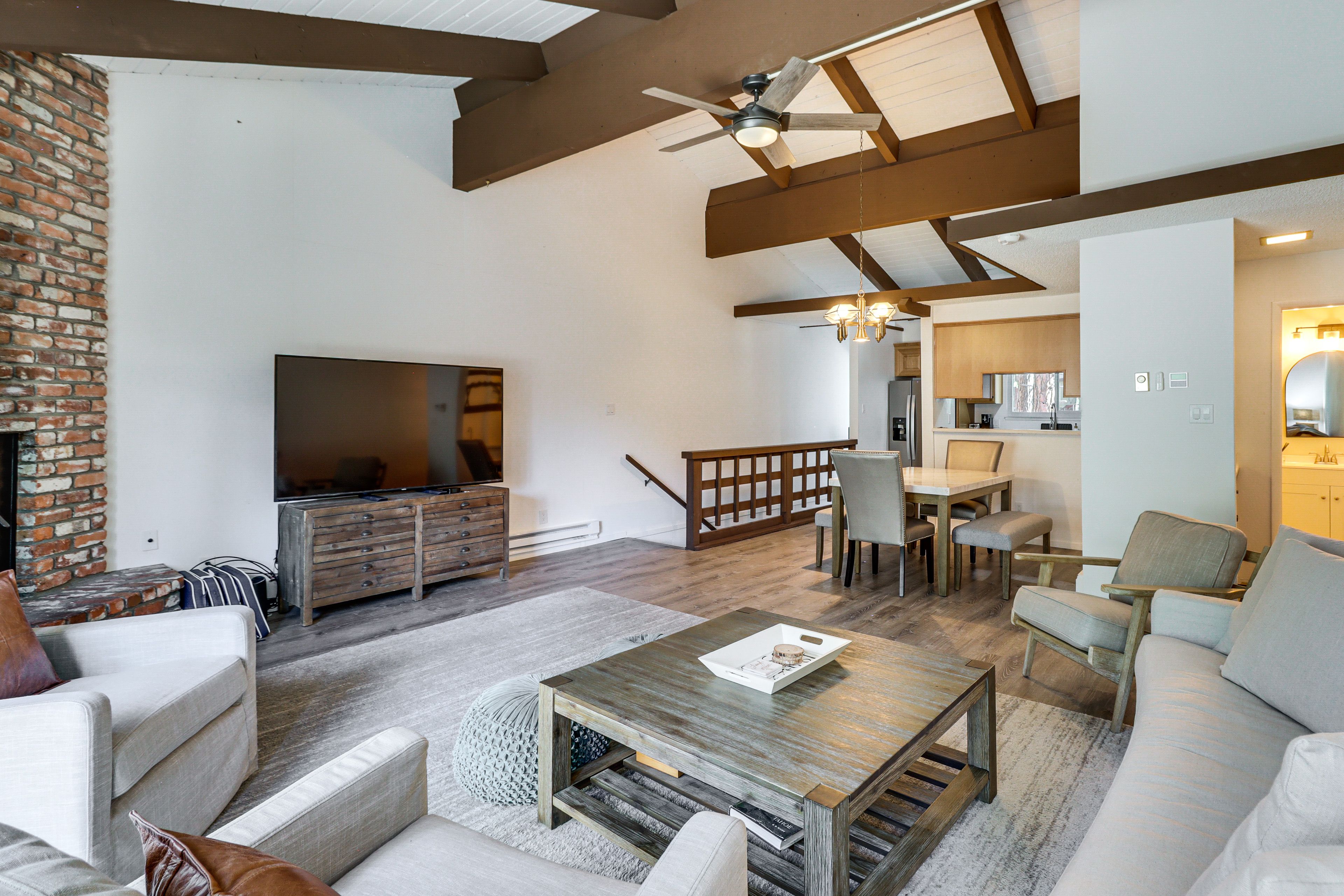 Incline Village Vacation Rental | 3BR | 2.5BA | 1,360 Sq Ft | Stairs to Enter