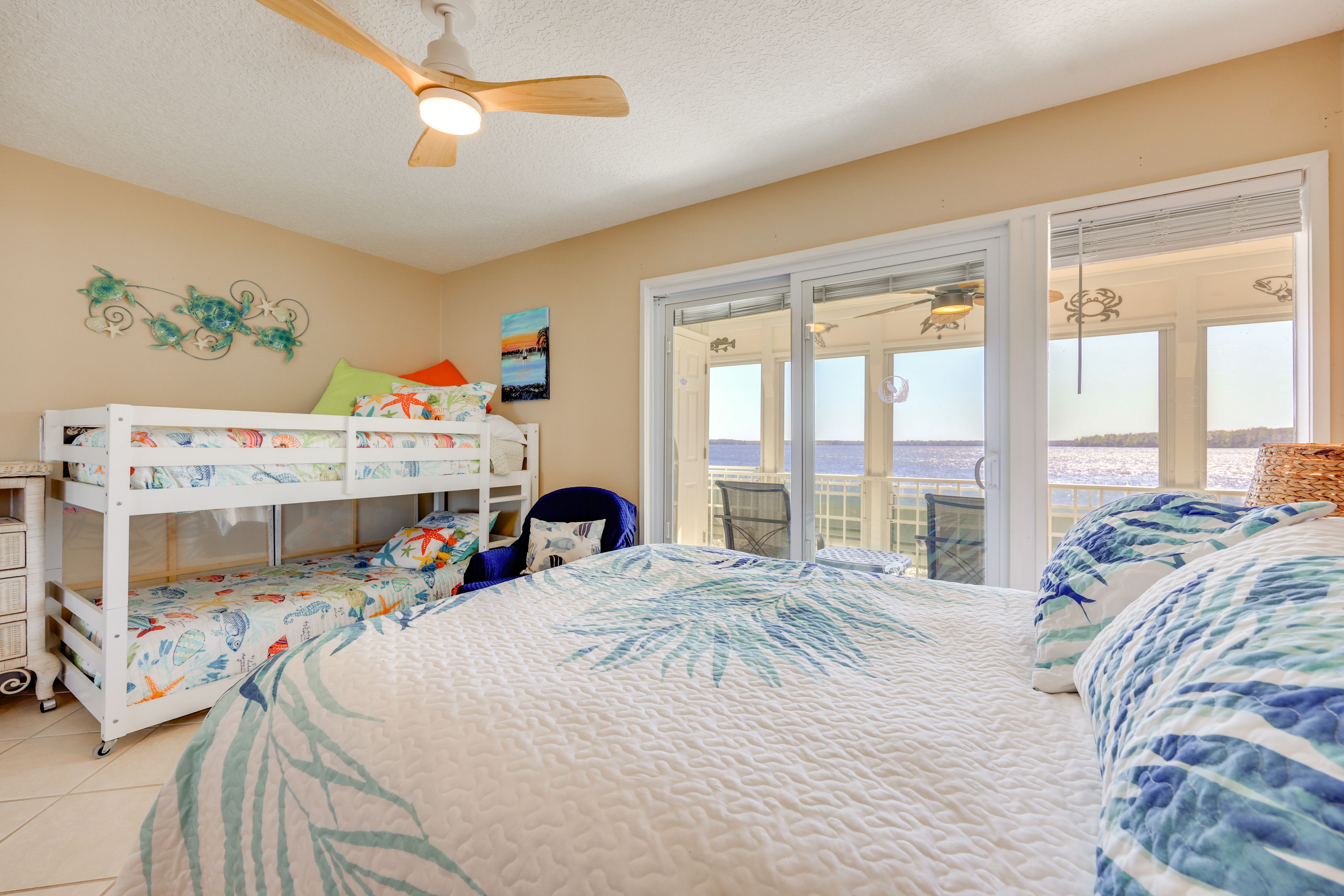 Bedroom 2 | Queen Bed | Twin Bunk Bed