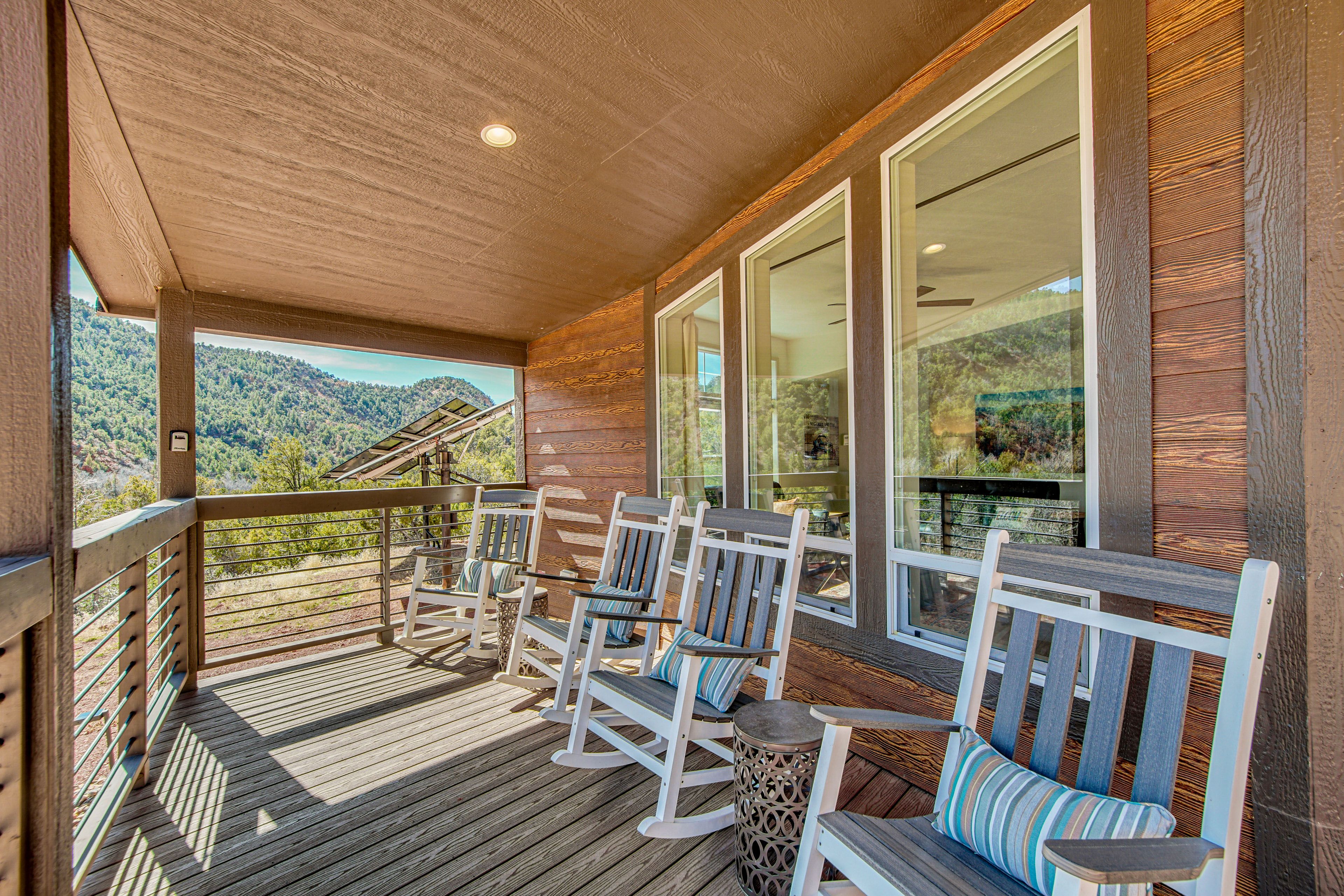 Property Exterior | Private Patio + Porch