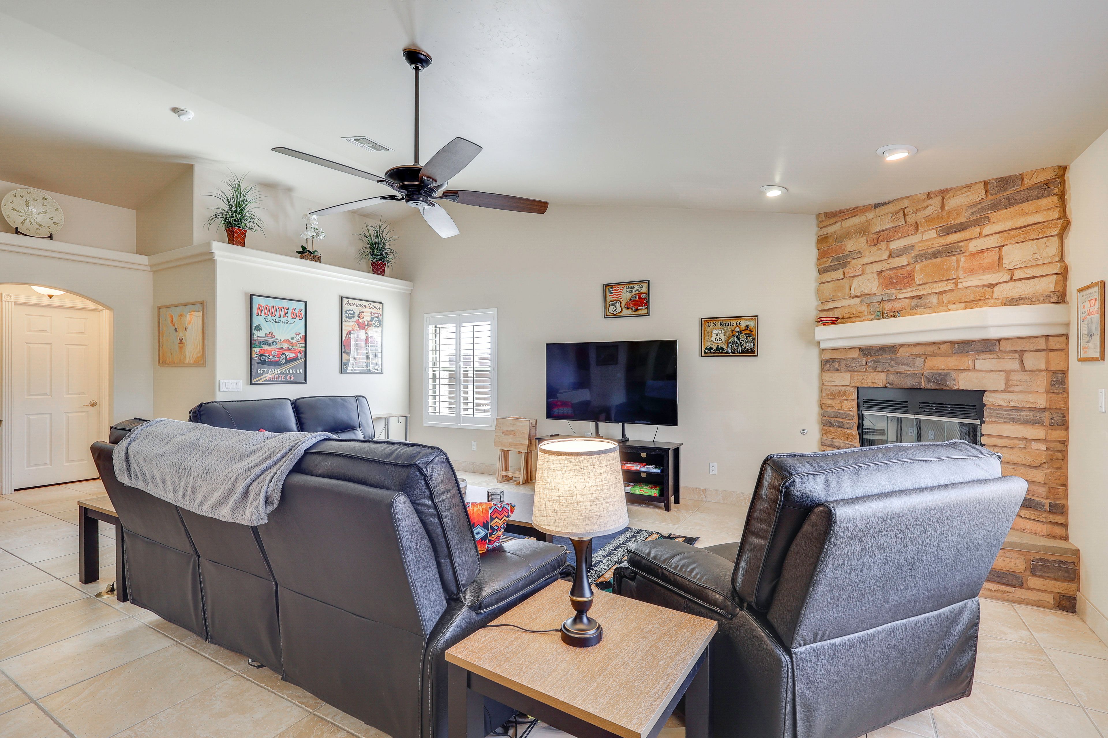 Living Room | Decorative Fireplace (Not in Service)