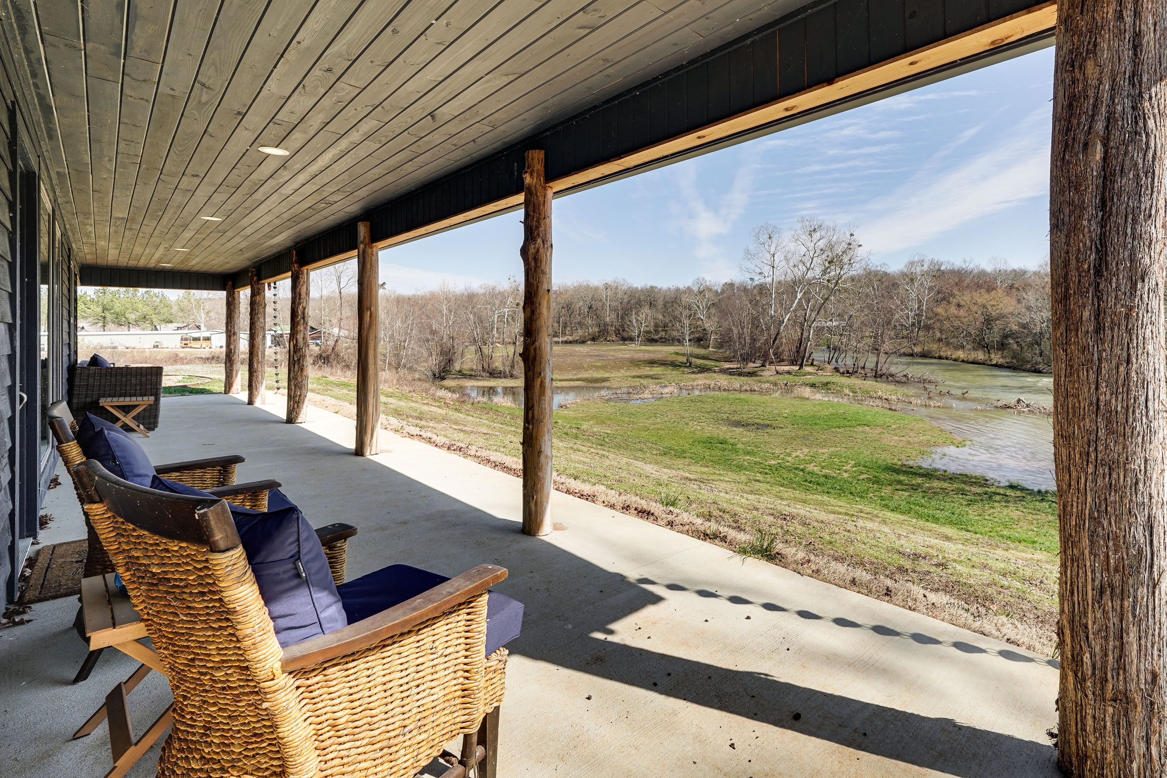 Wraparound Patio | Outdoor Dining & Seating | River Views