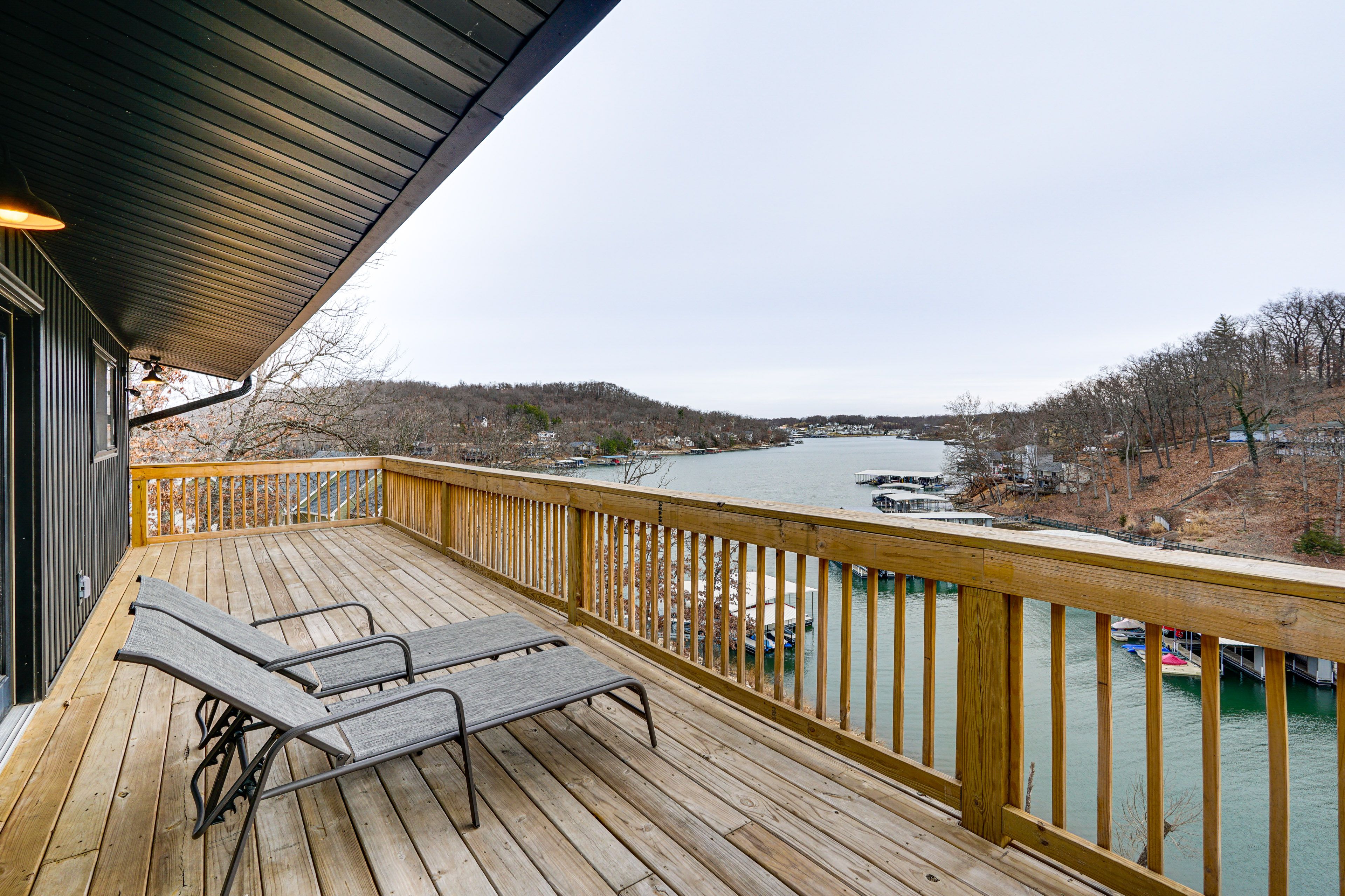 Private Deck | Lounge Seating | Lake Views
