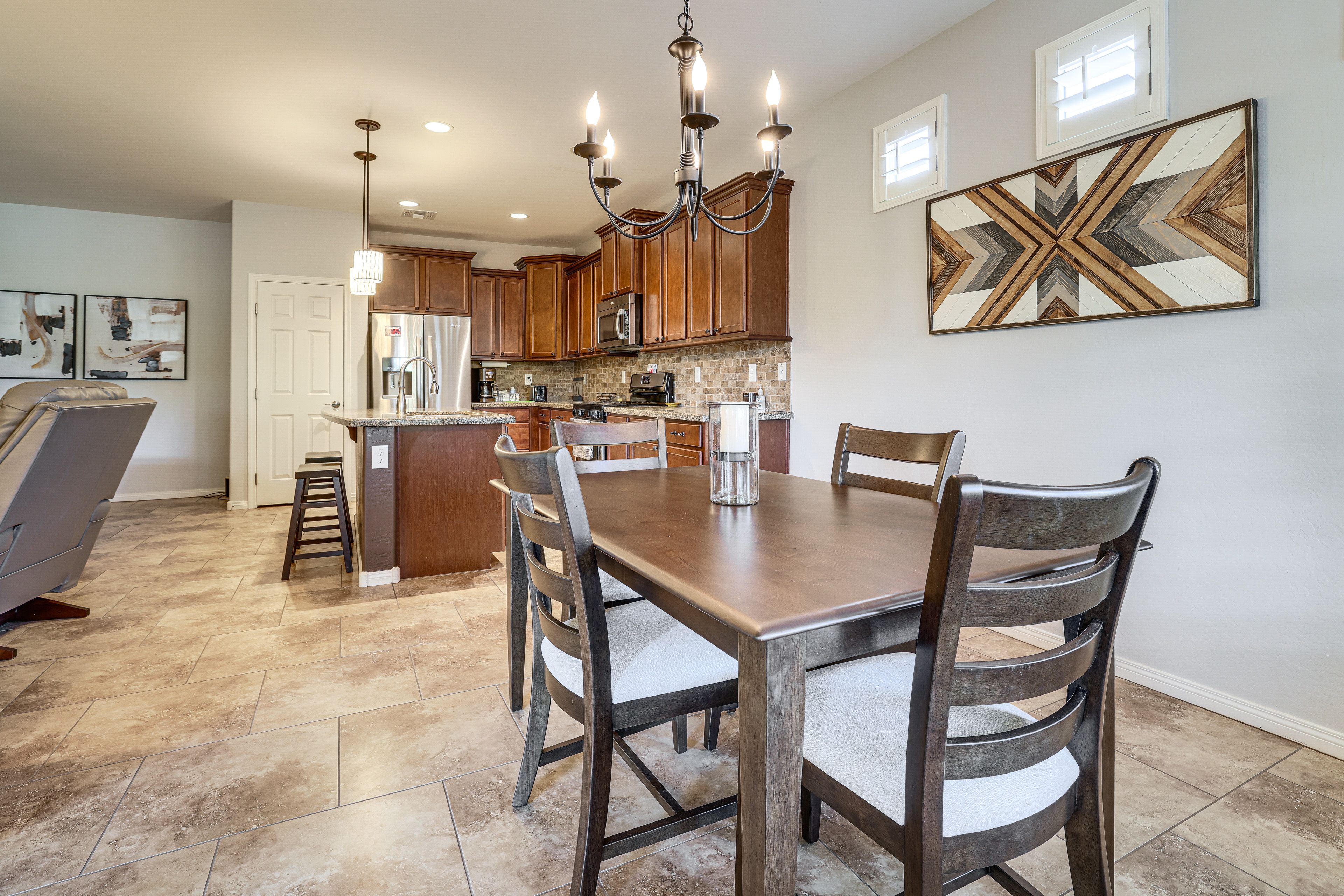 Dining Area & Kitchen | Single-Story Home