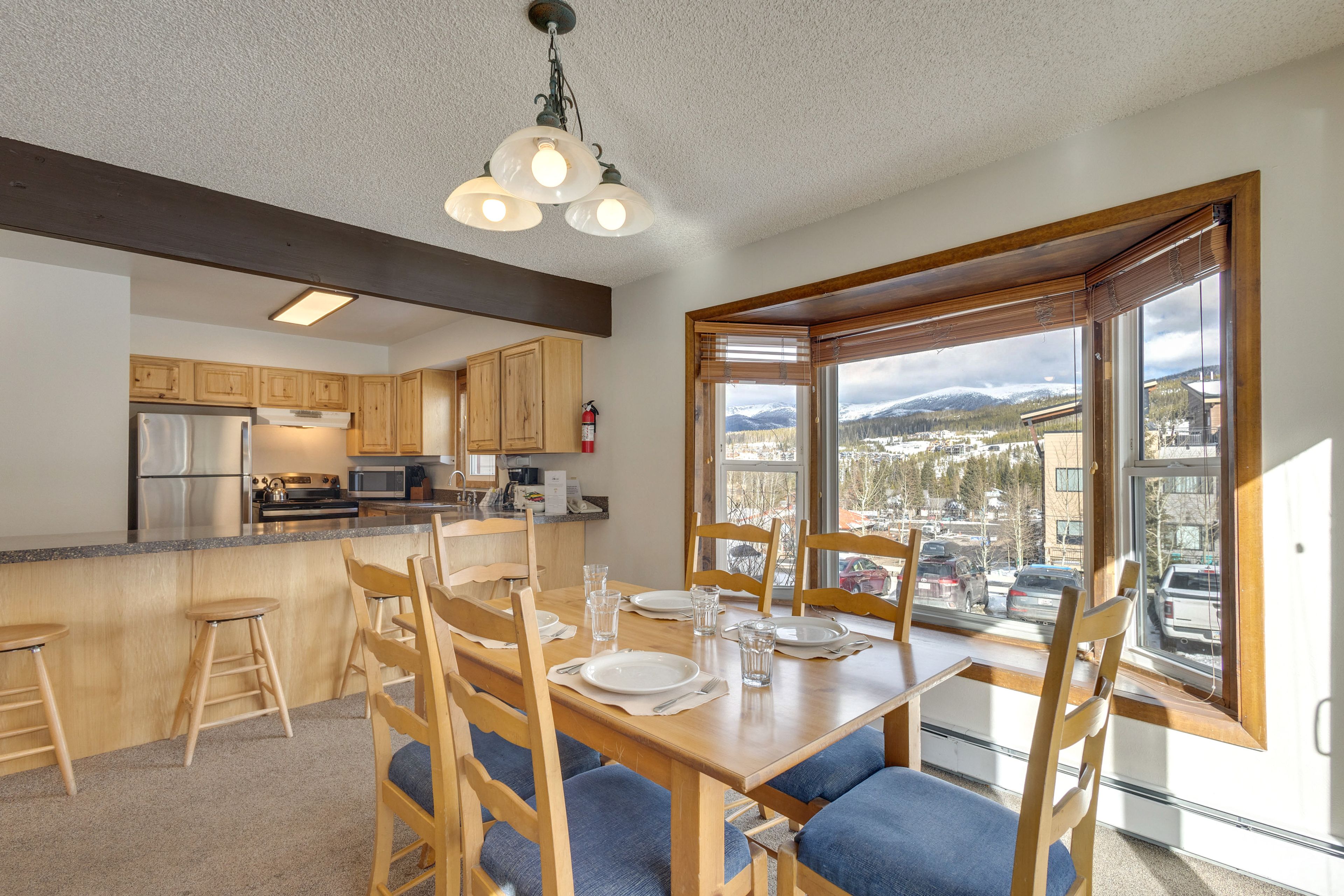 Kitchen | Dining Area | Mountain Views
