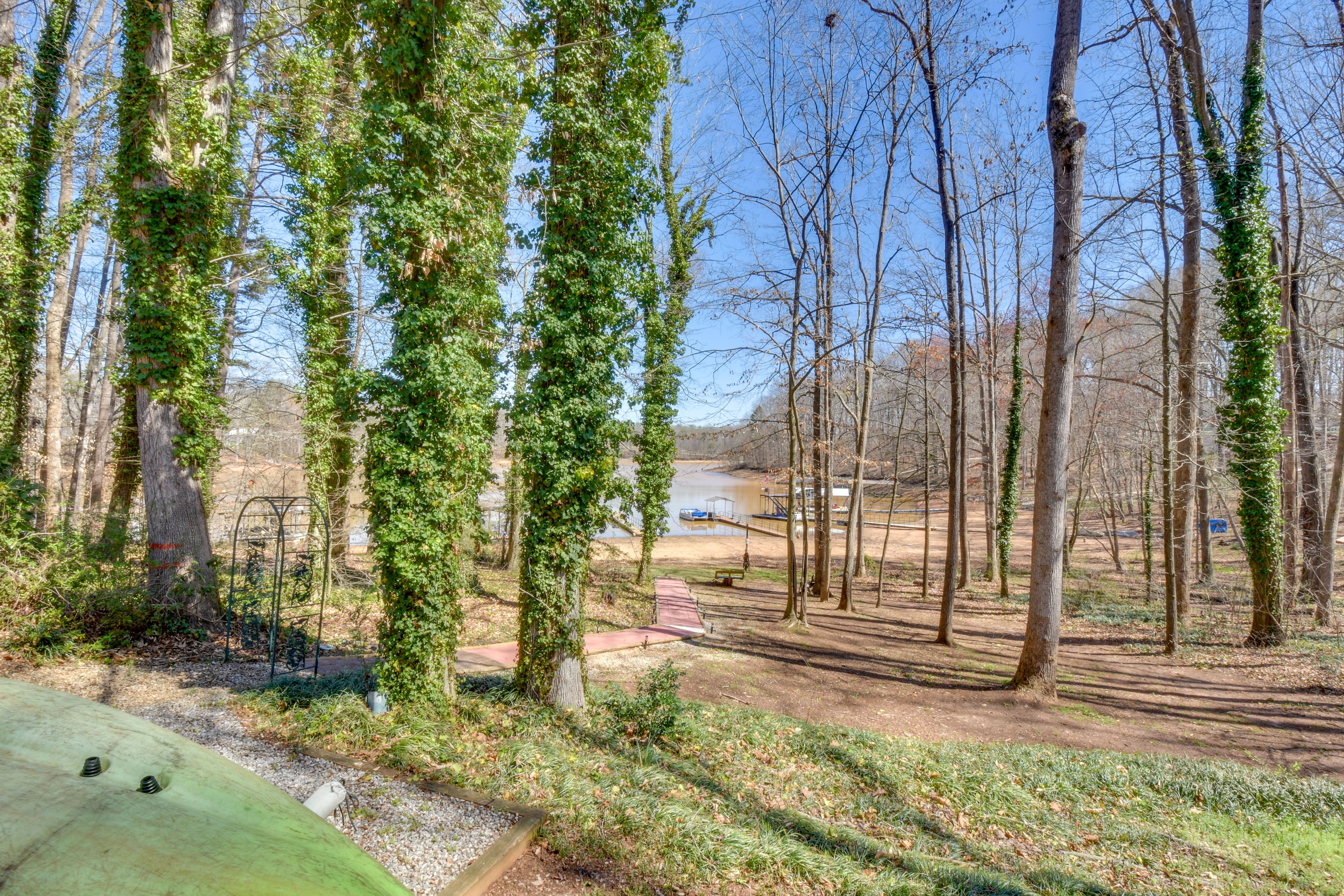Walkway to Lake